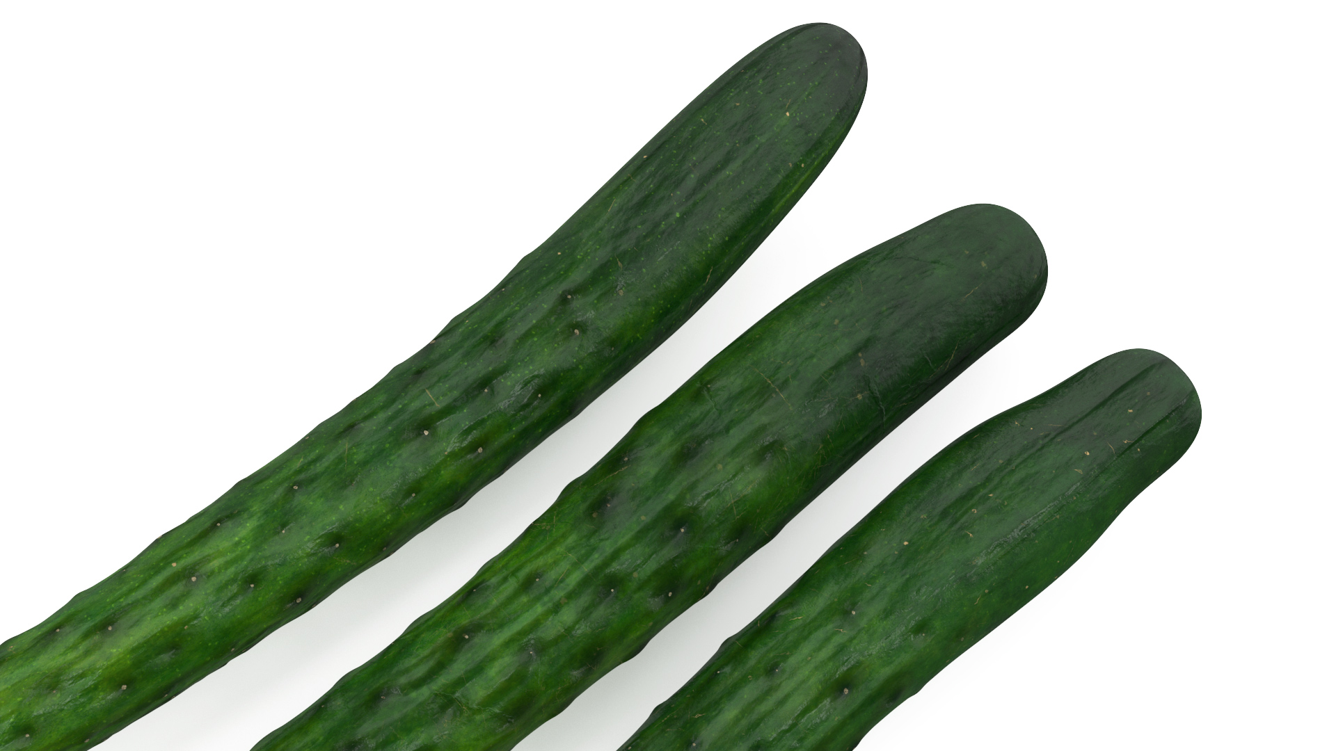3D Japanese Cucumbers model