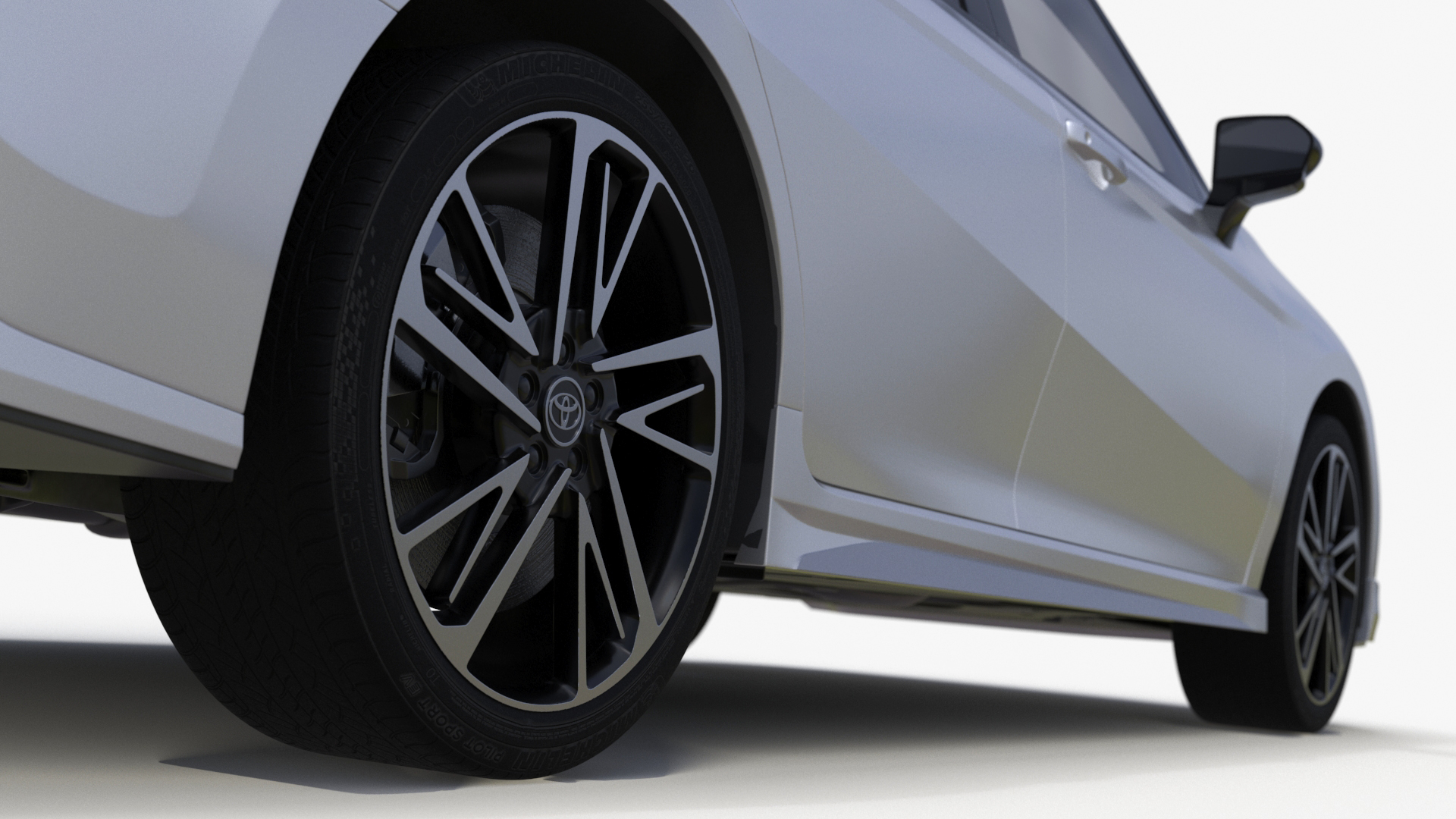 3D Camry 2025 Hybrid Ice Cap Simplified