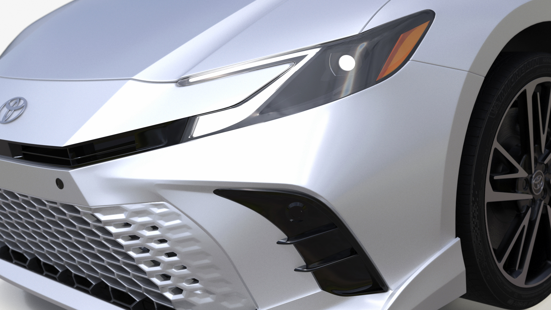 3D Camry 2025 Hybrid Ice Cap Simplified