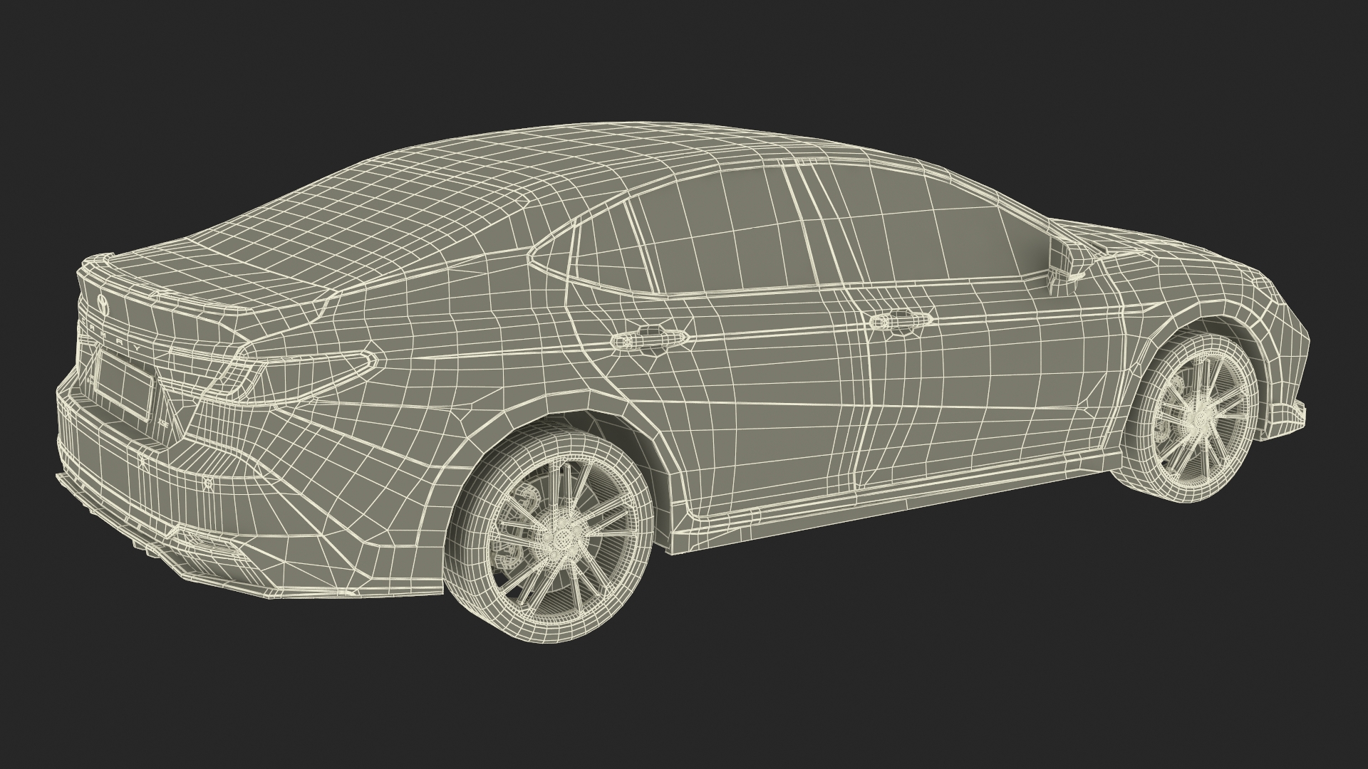 3D Camry 2025 Hybrid Ice Cap Simplified