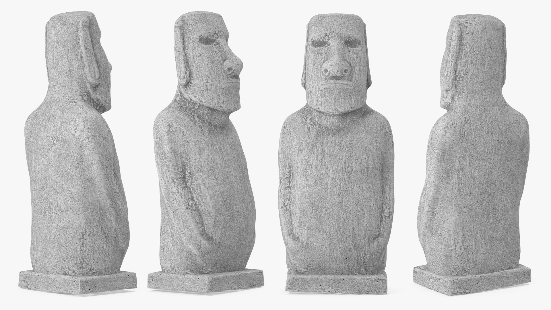 Moai Hoa Hakananai White for 3D Print 3D