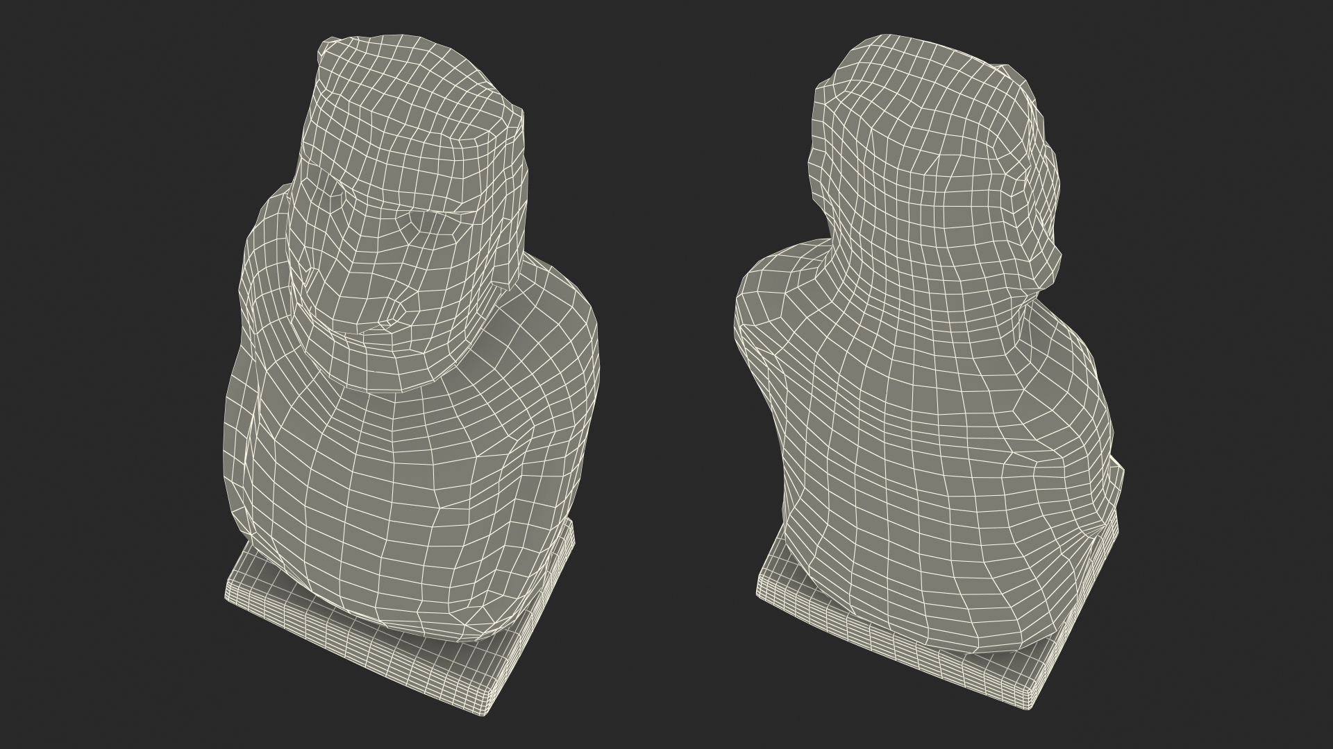 Moai Hoa Hakananai White for 3D Print 3D