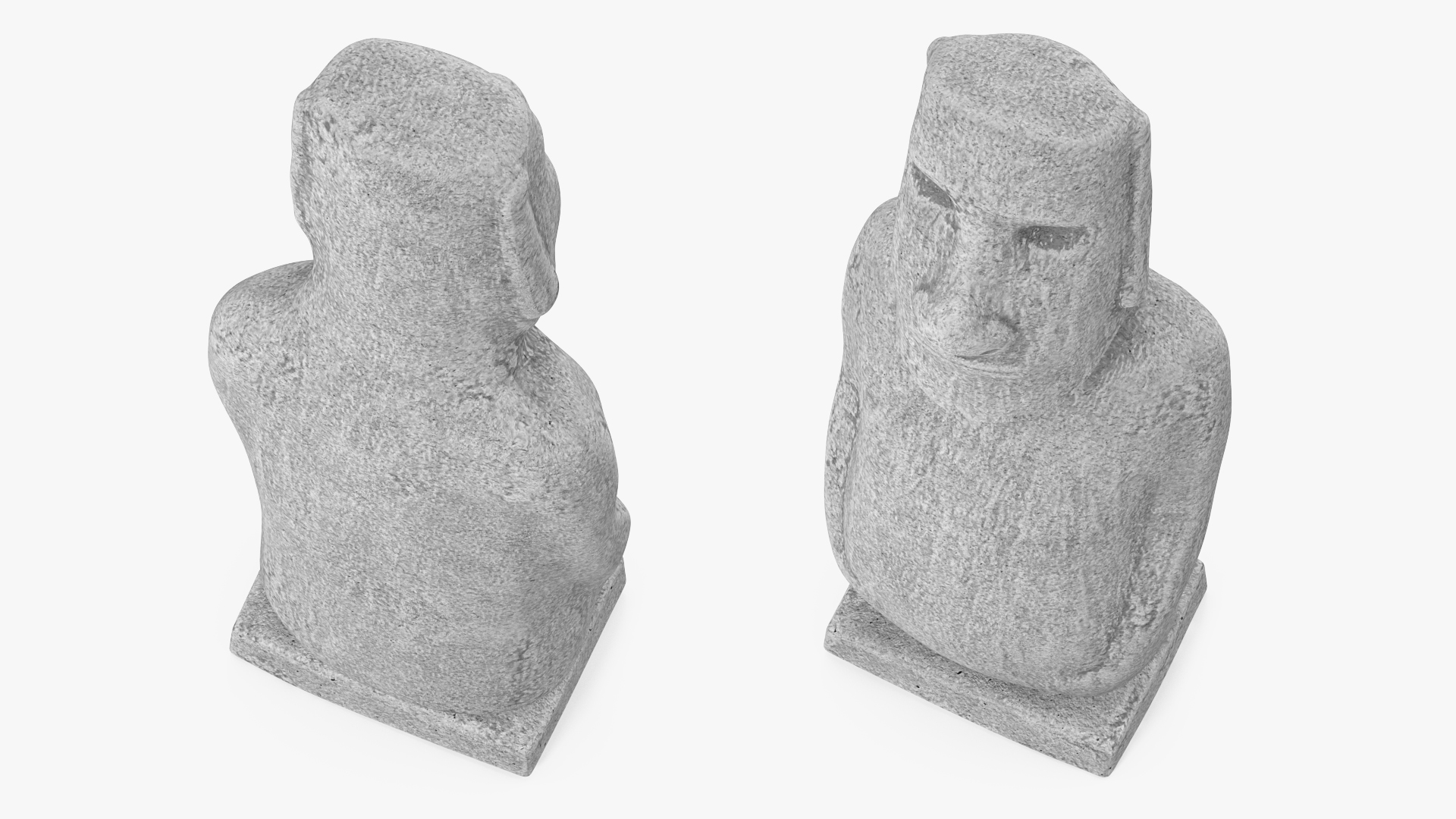 Moai Hoa Hakananai White for 3D Print 3D