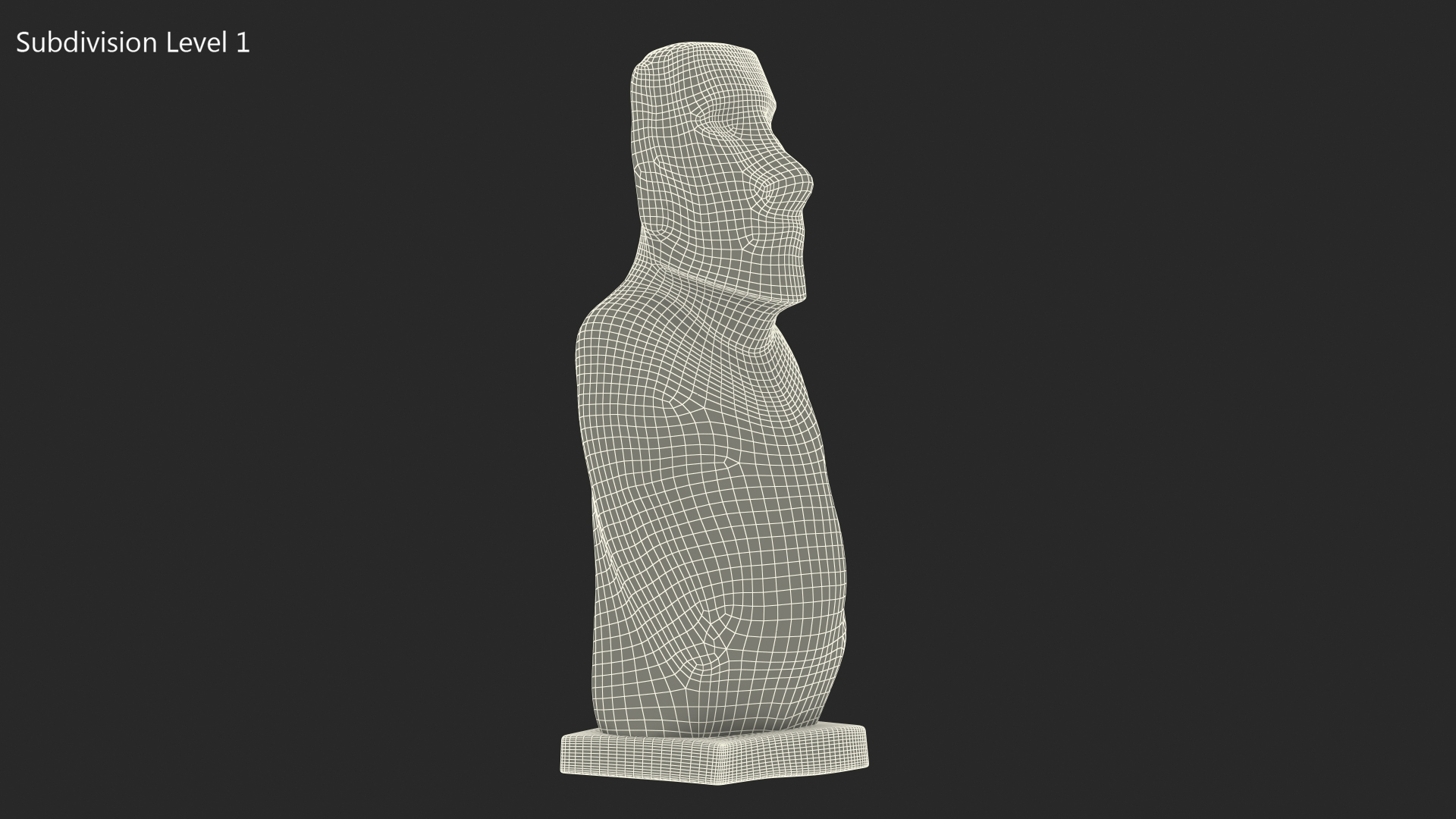 Moai Hoa Hakananai White for 3D Print 3D