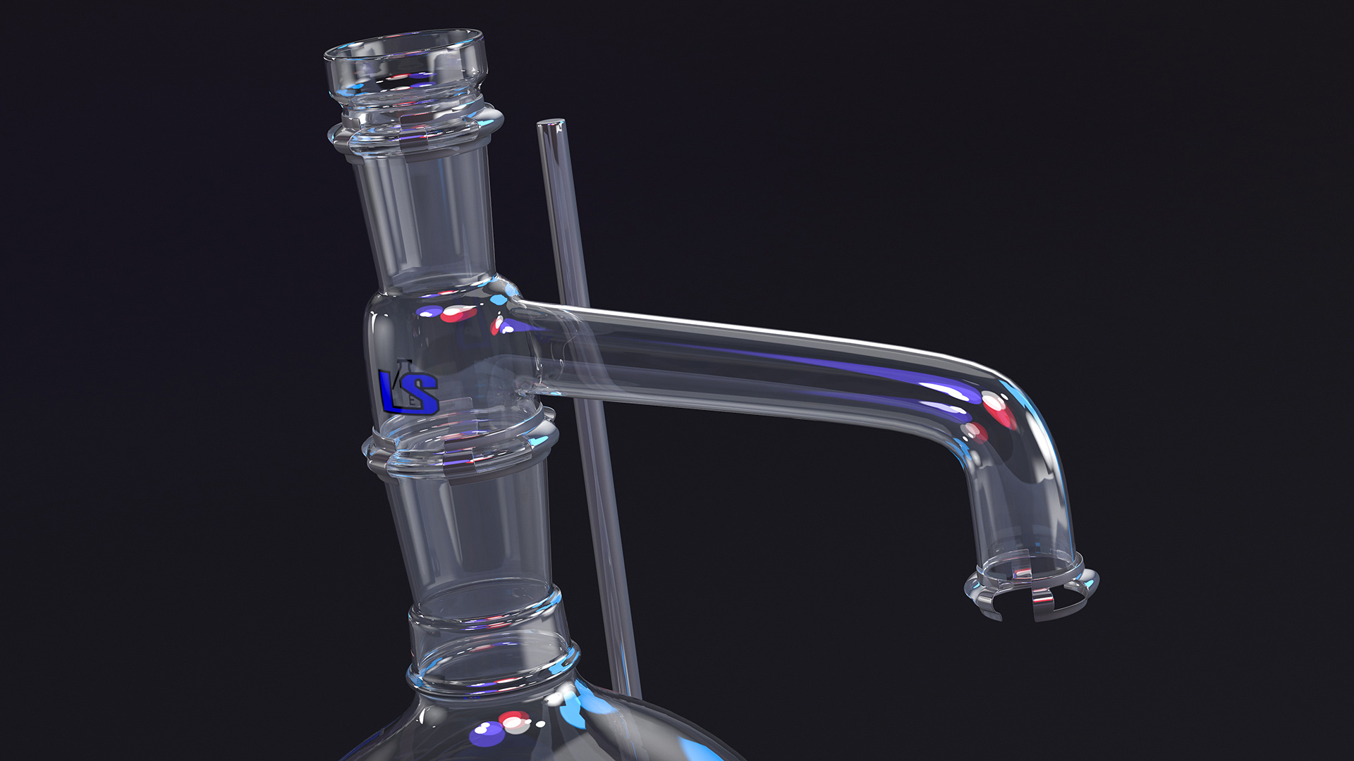3D model Lab Stand with Flask