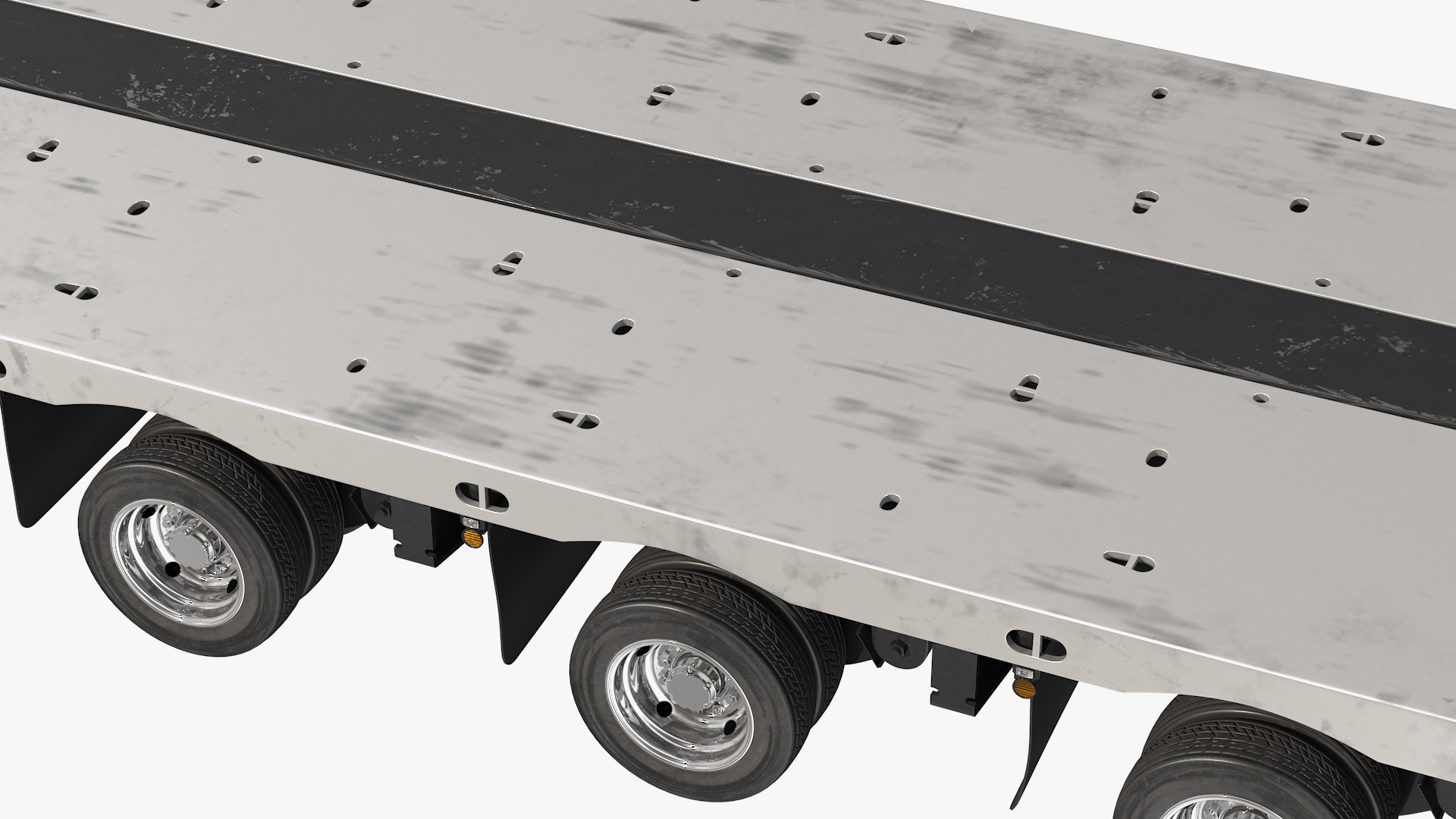 3D Bulldozer on Heavy Transport Trailer