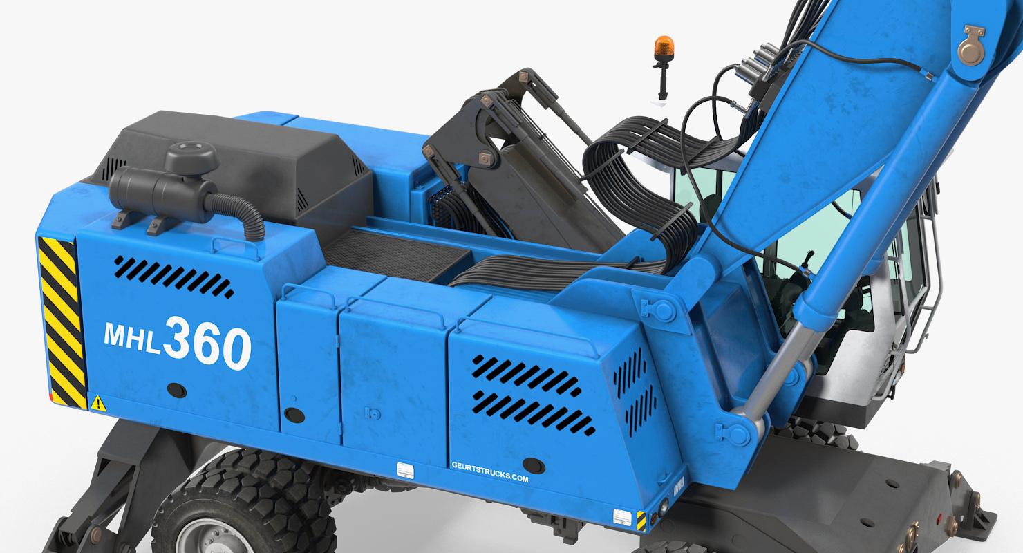 3D model Material Handler Terex Fuchs MHL360