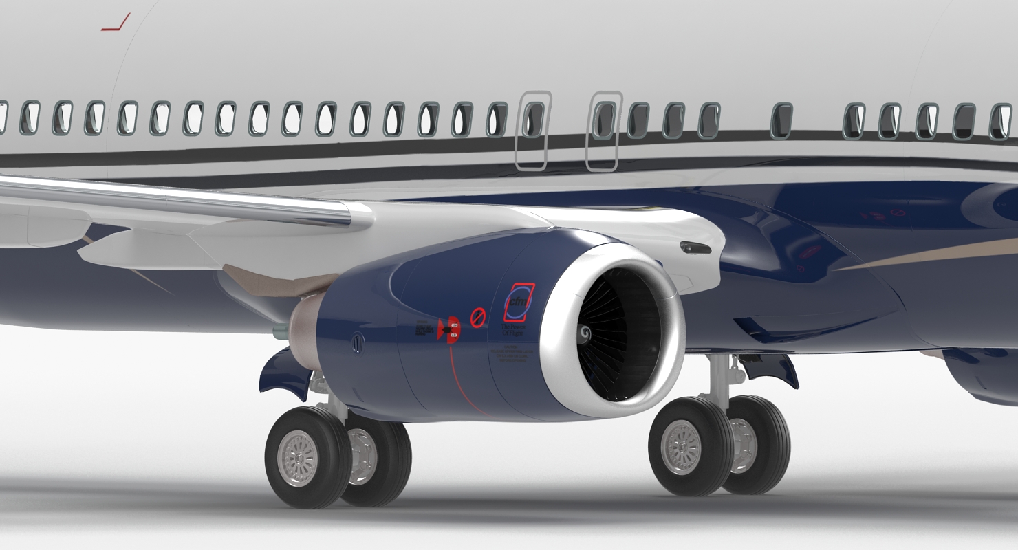 Boeing 737 800 Generic Rigged 3D model