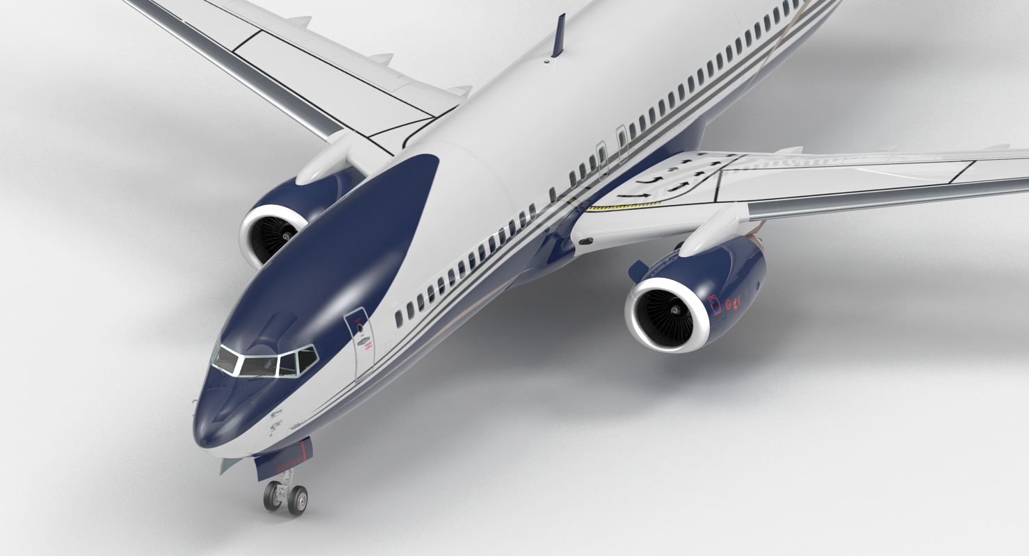 Boeing 737 800 Generic Rigged 3D model