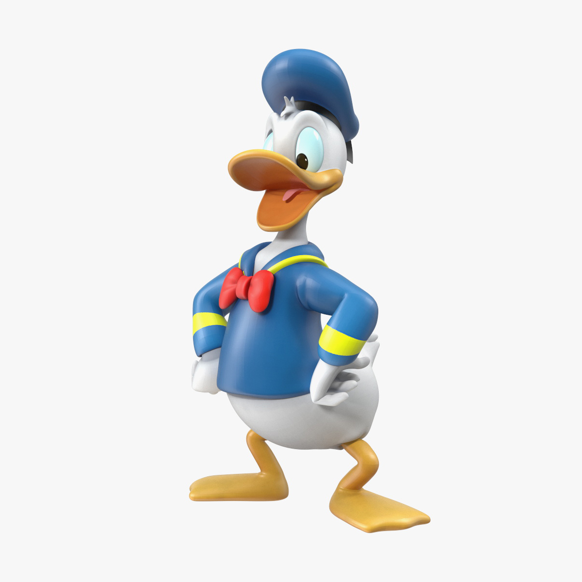 Disney Character Donald Duck Rigged for Maya 3D model