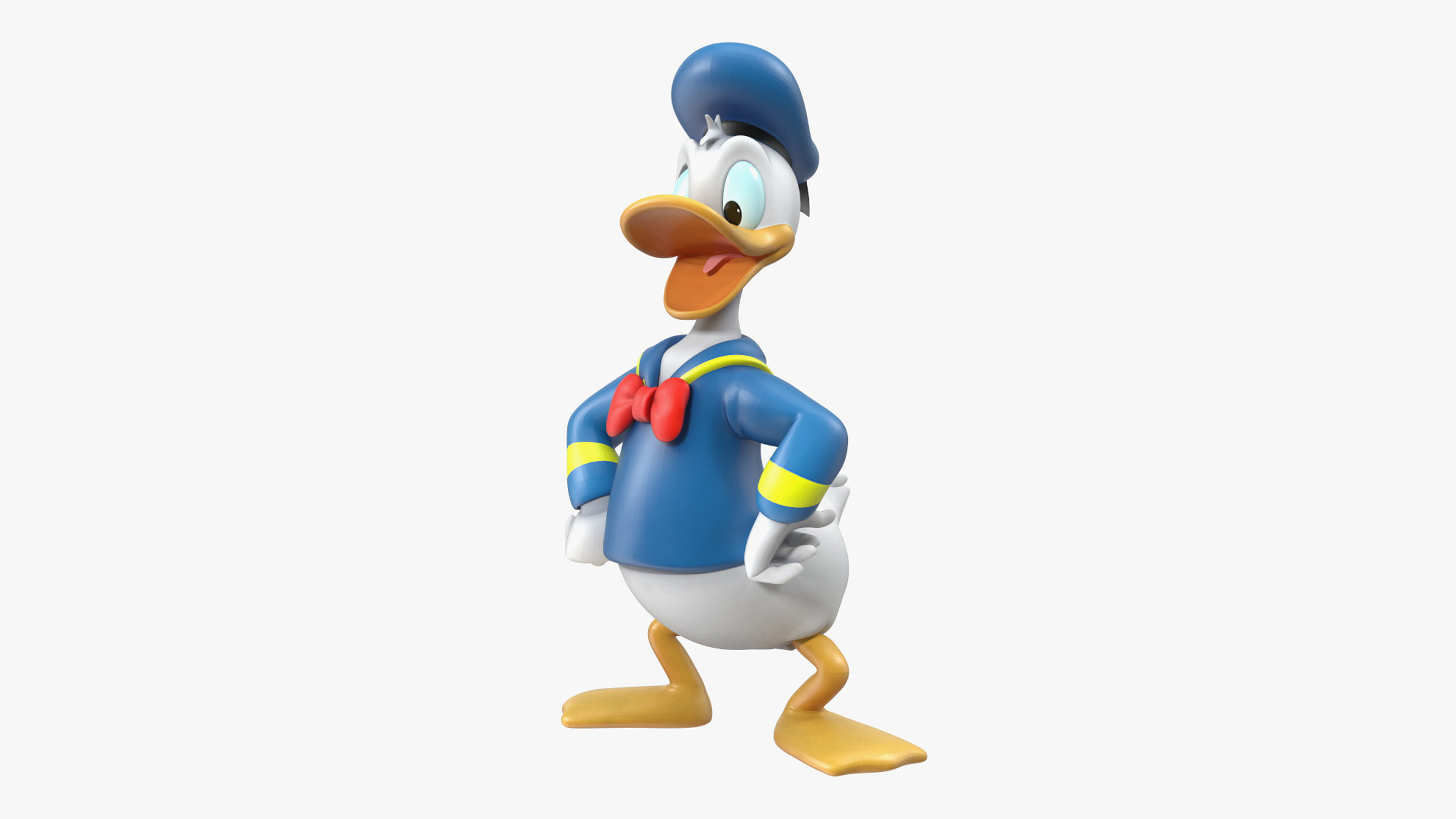 Disney Character Donald Duck Rigged for Maya 3D model