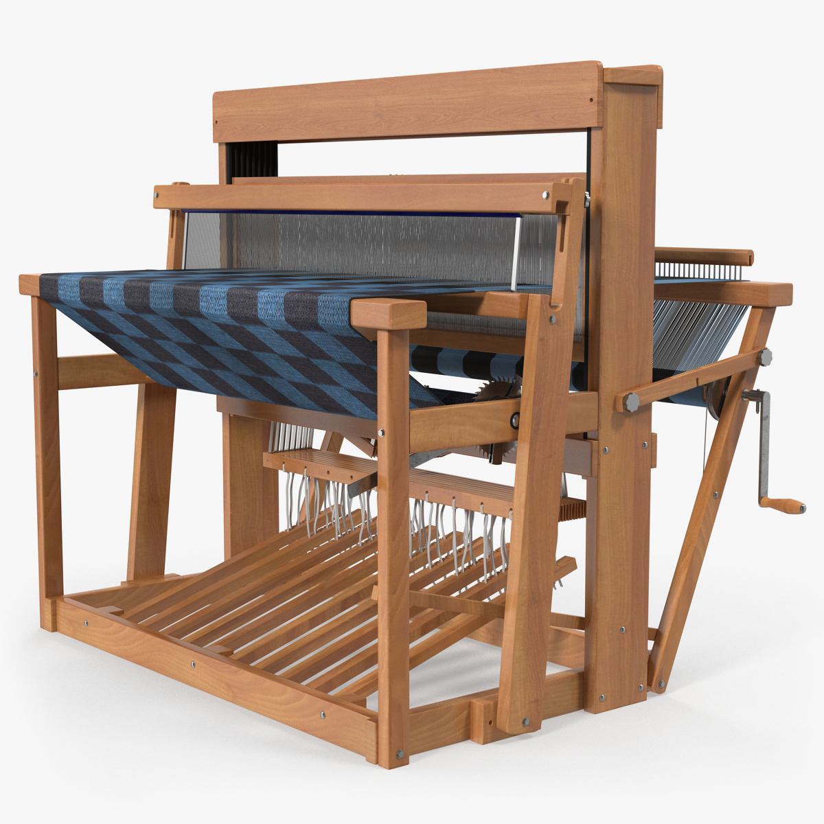 Wooden Loom with Rug