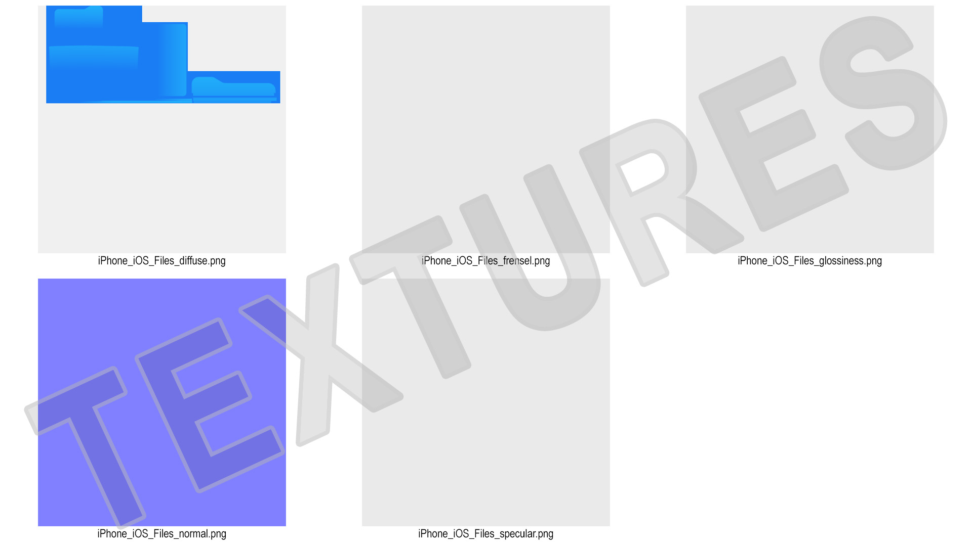 3D iPhone iOS Files Icon