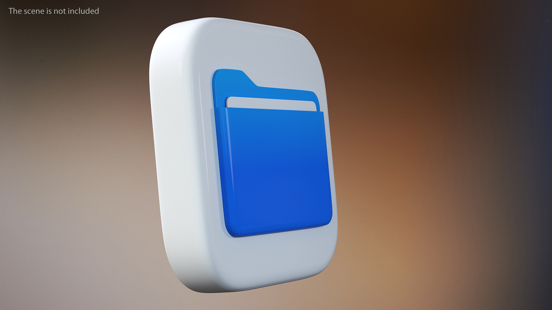 3D iPhone iOS Files Icon
