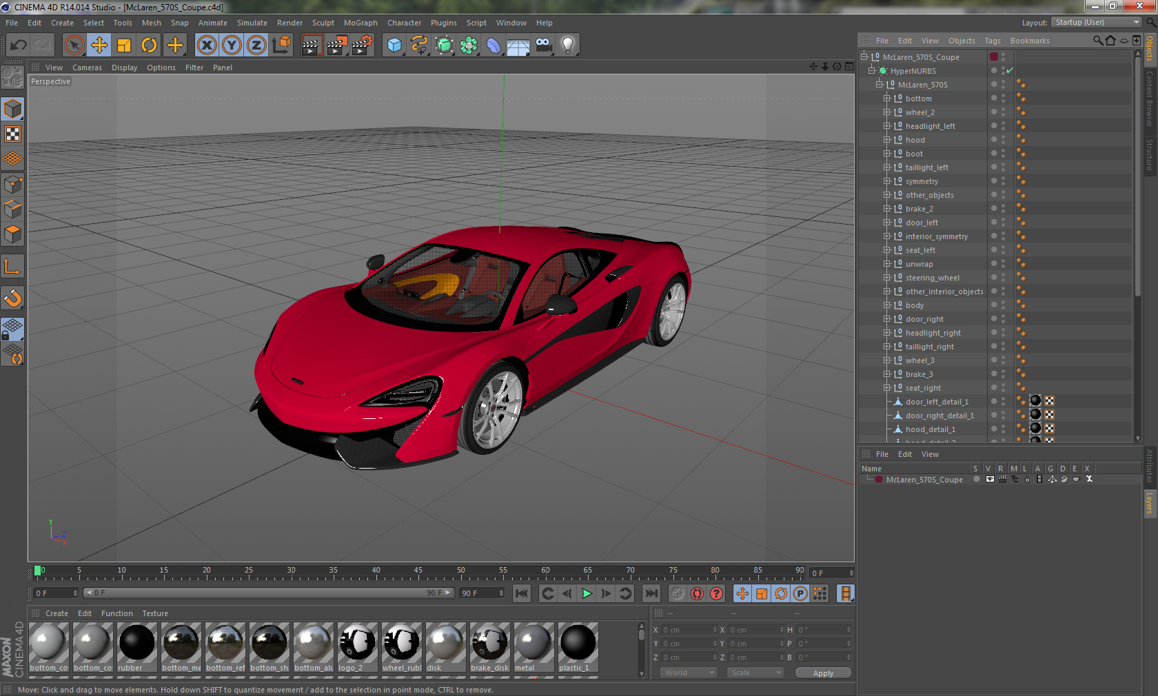 3D McLaren 570S Coupe model