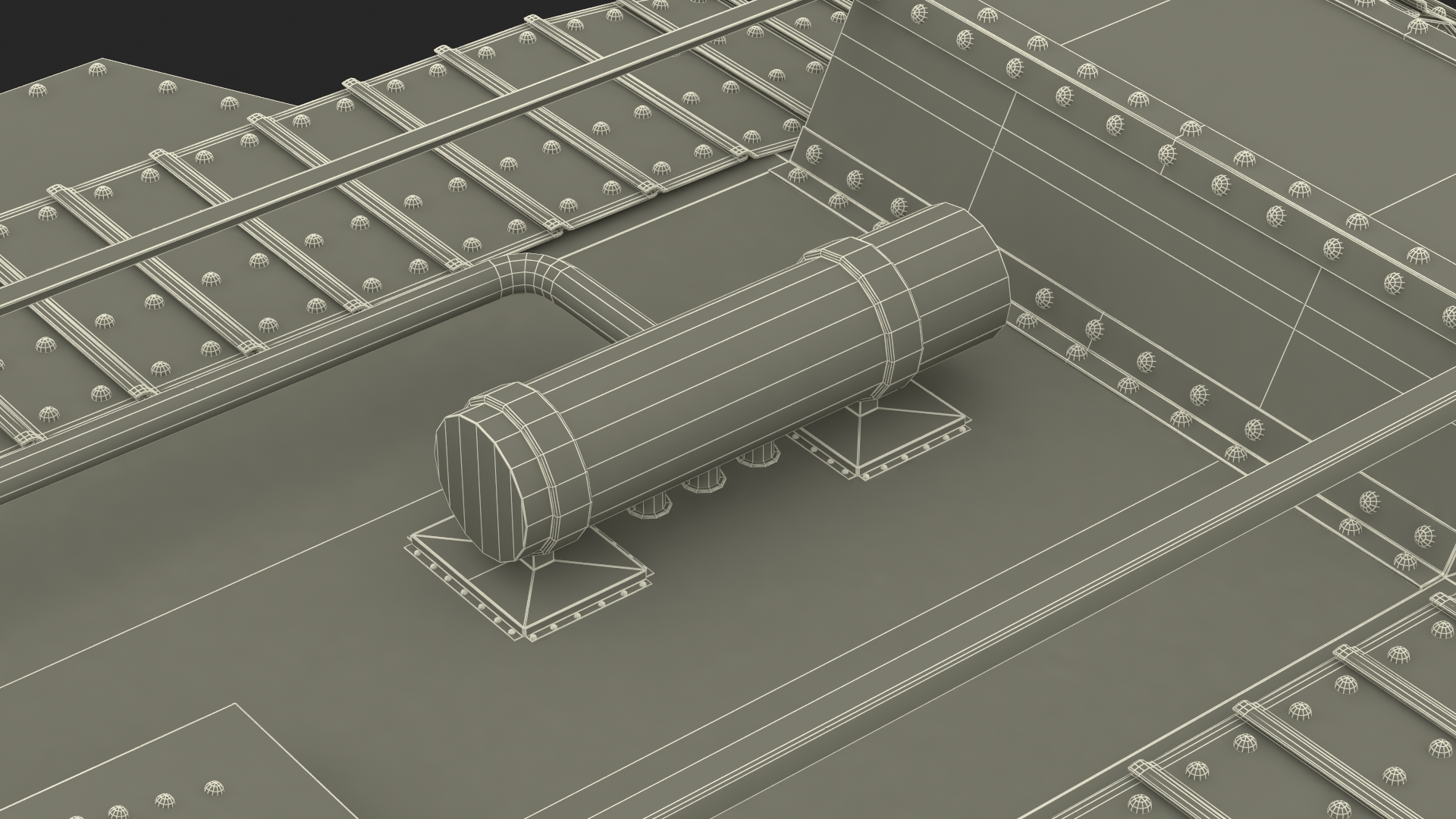 3D Tank MK 4 Male Rigged