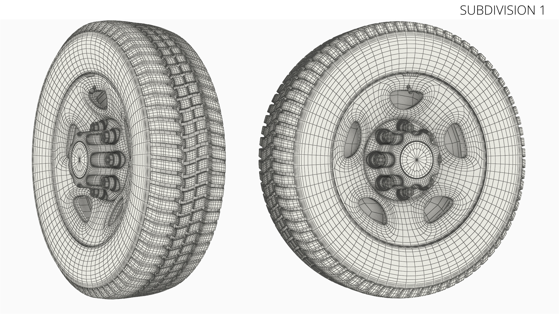 Truck Tire with Steel Wheel Rim Silver - view 9
