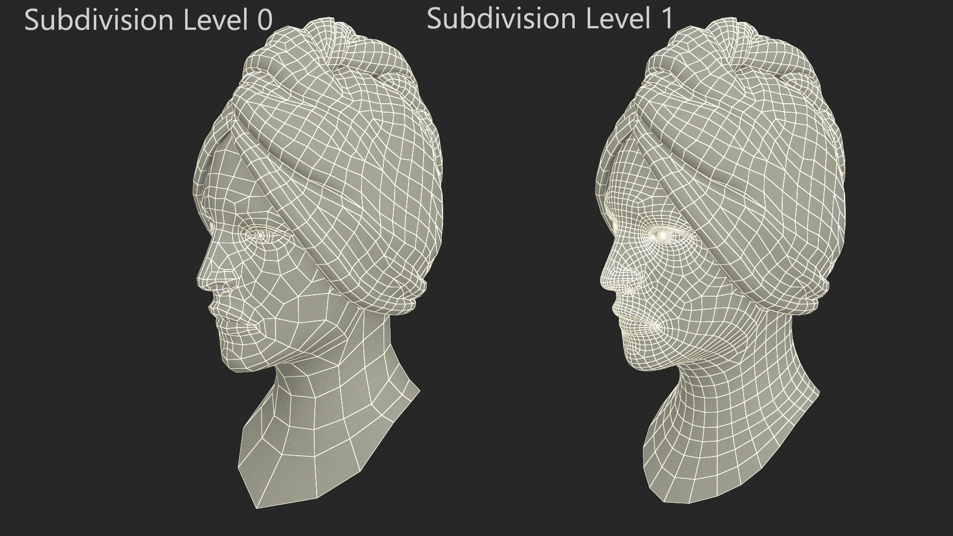 3D model Towel on the Head is White Fur