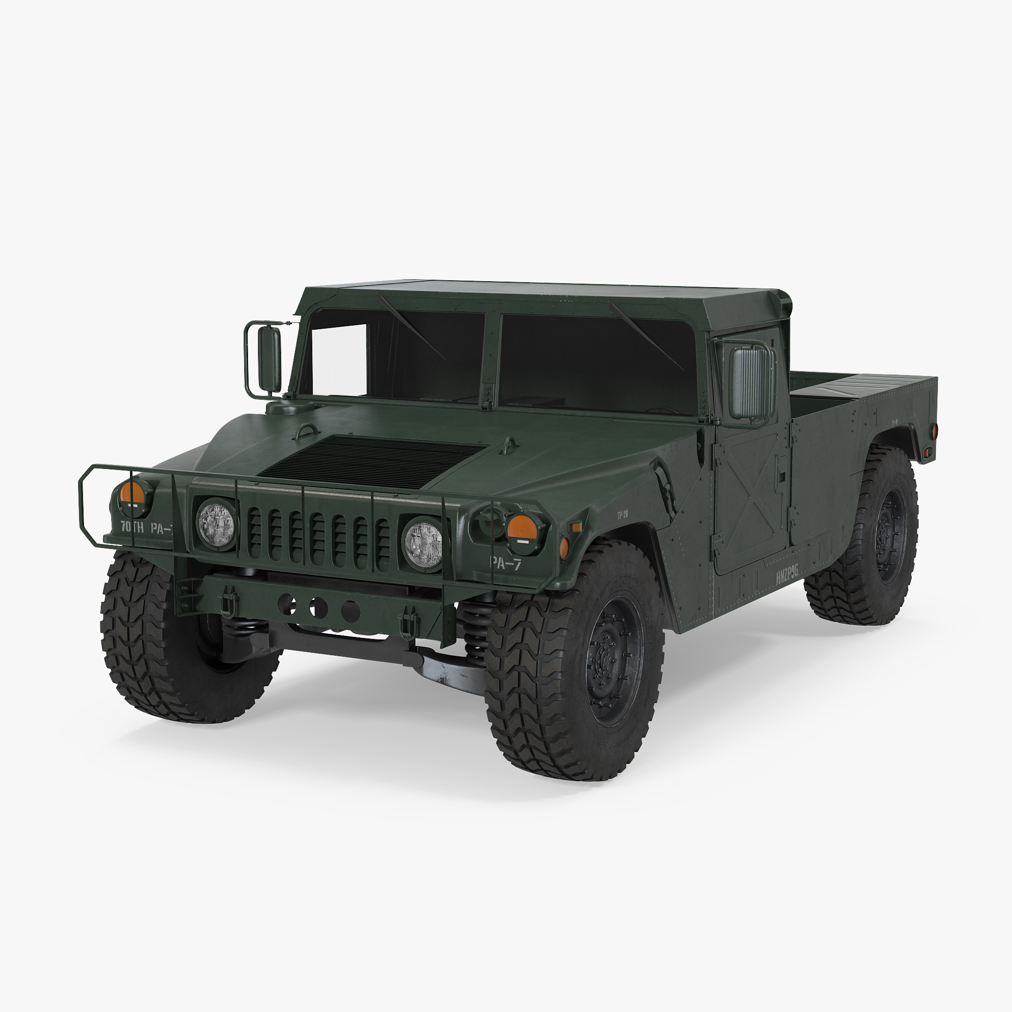 HMMWV M998 3D Model, view 7