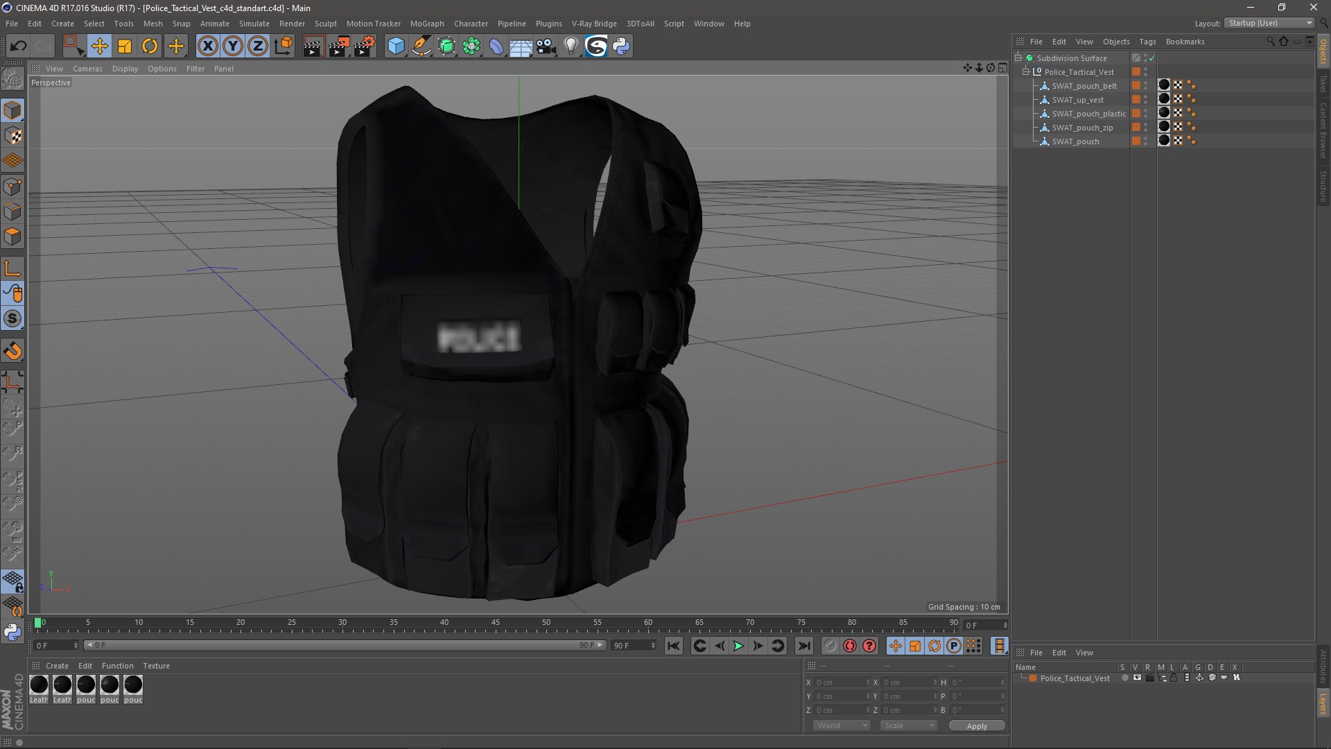 3D model Police Tactical Vest