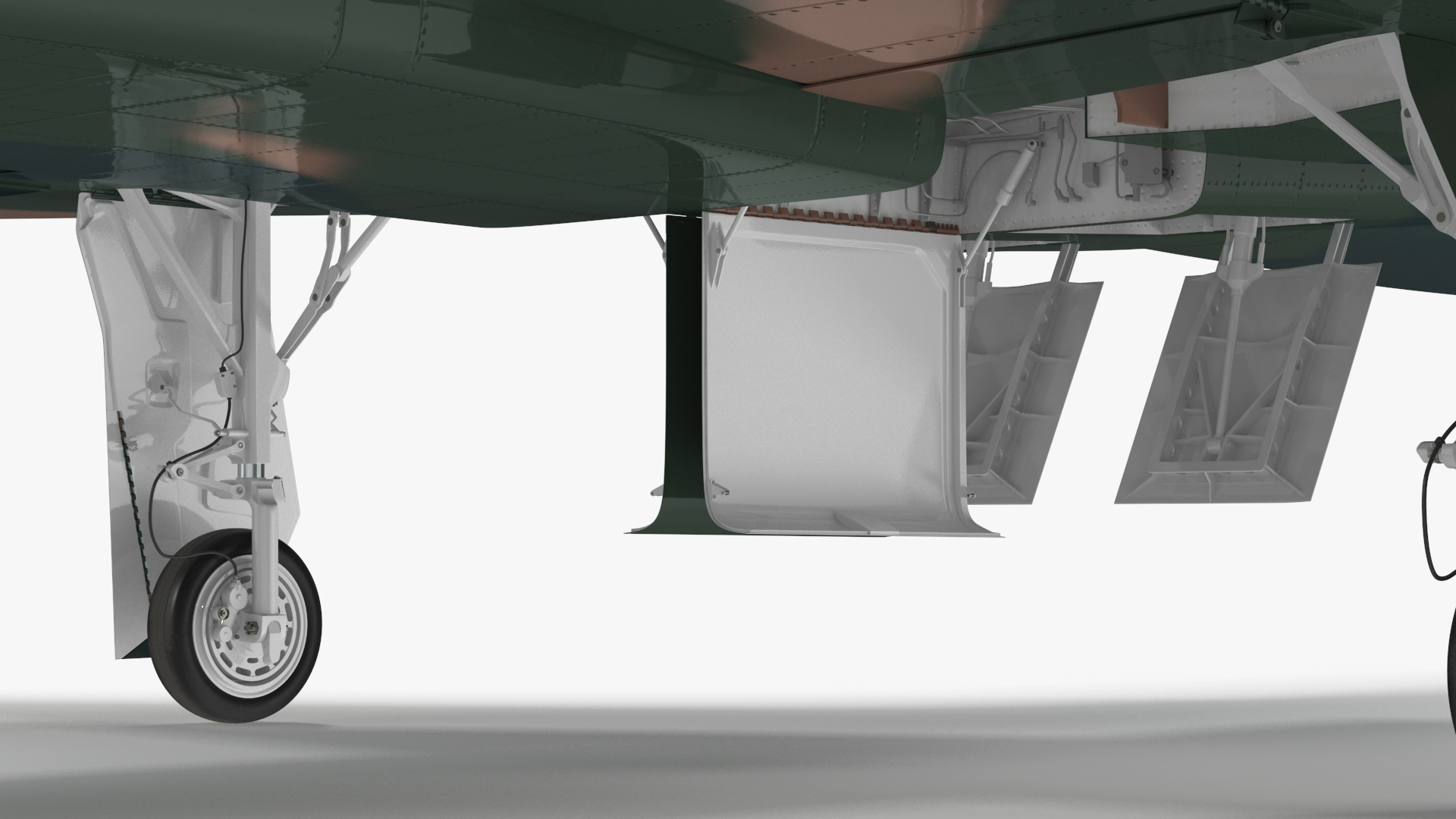 Trainer Jet Military T-38 Talon Camo Rigged for Cinema 4D 3D