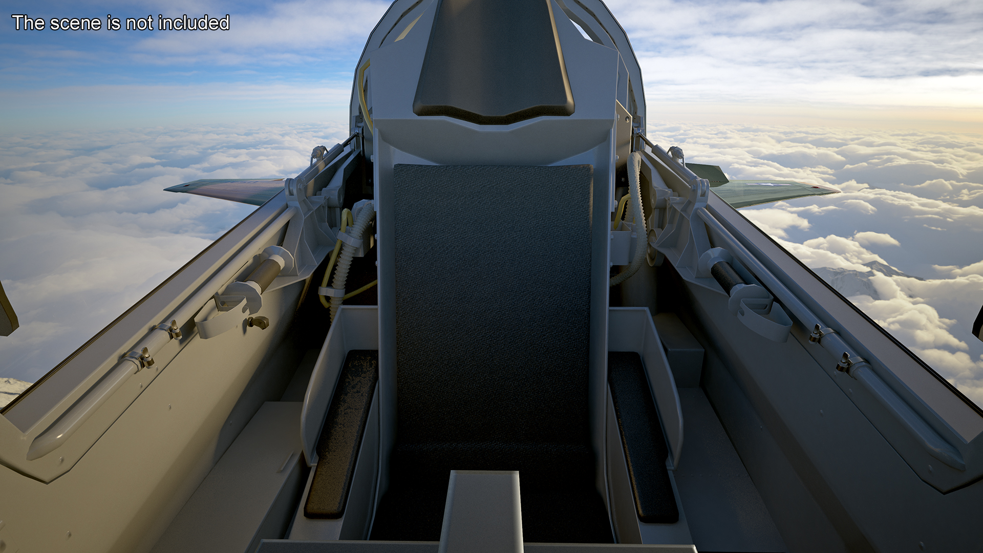 Trainer Jet Military T-38 Talon Camo Rigged for Cinema 4D 3D