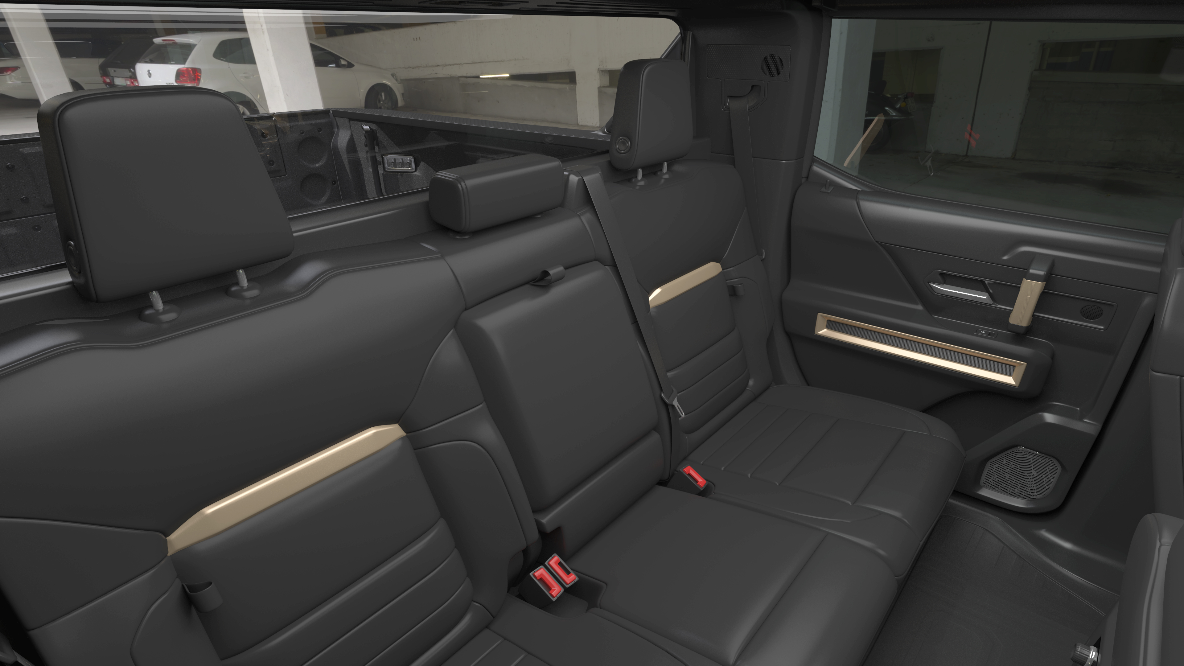 3D model Luxury Electric Pickup Truck Gray Rigged