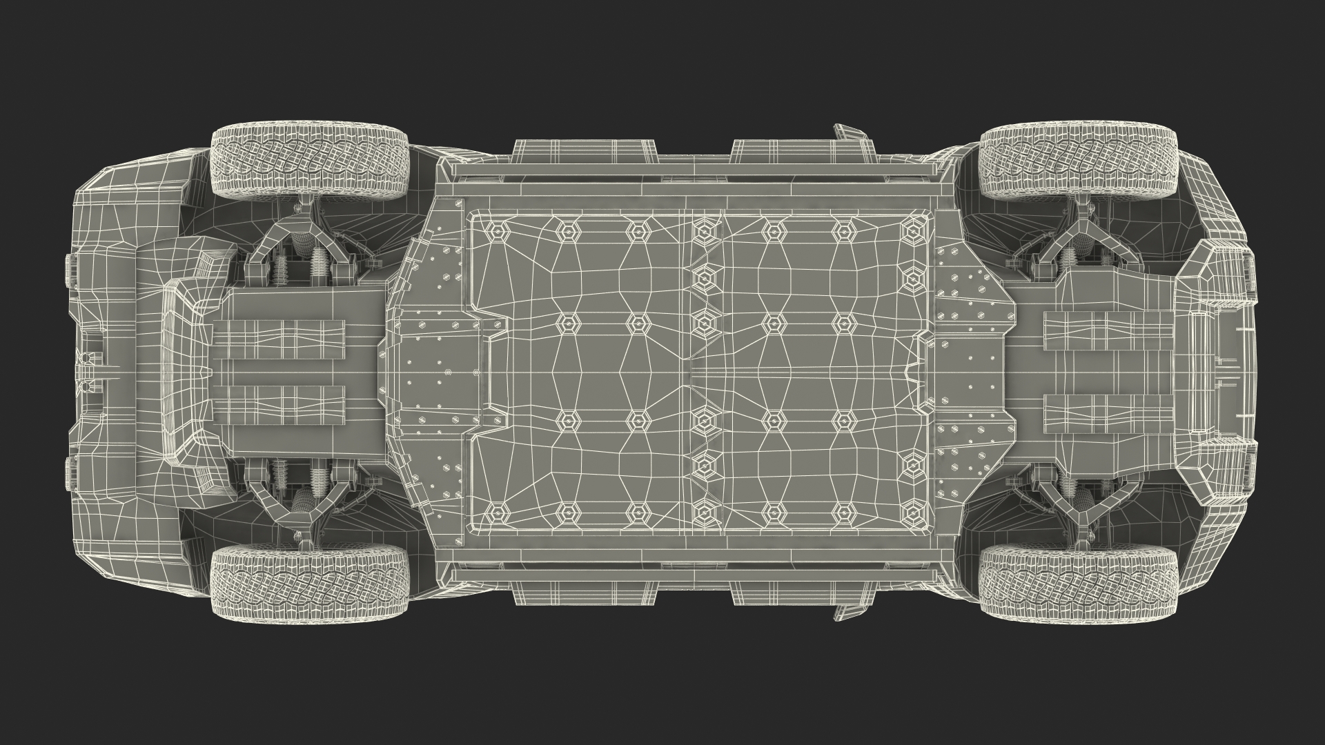 3D model Luxury Electric Pickup Truck Gray Rigged