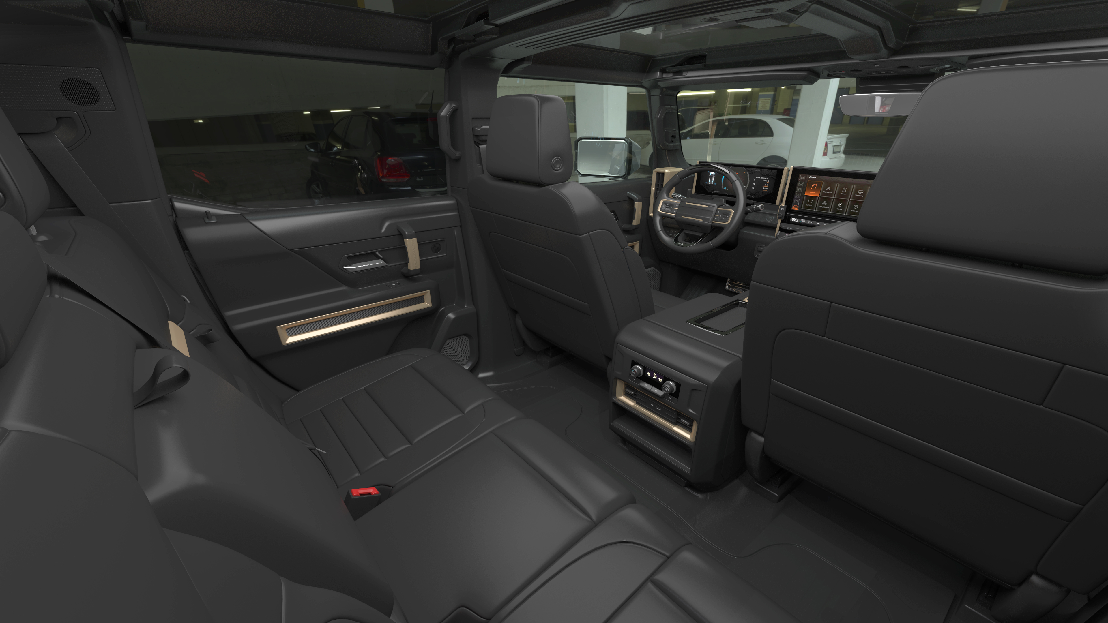 3D model Luxury Electric Pickup Truck Gray Rigged