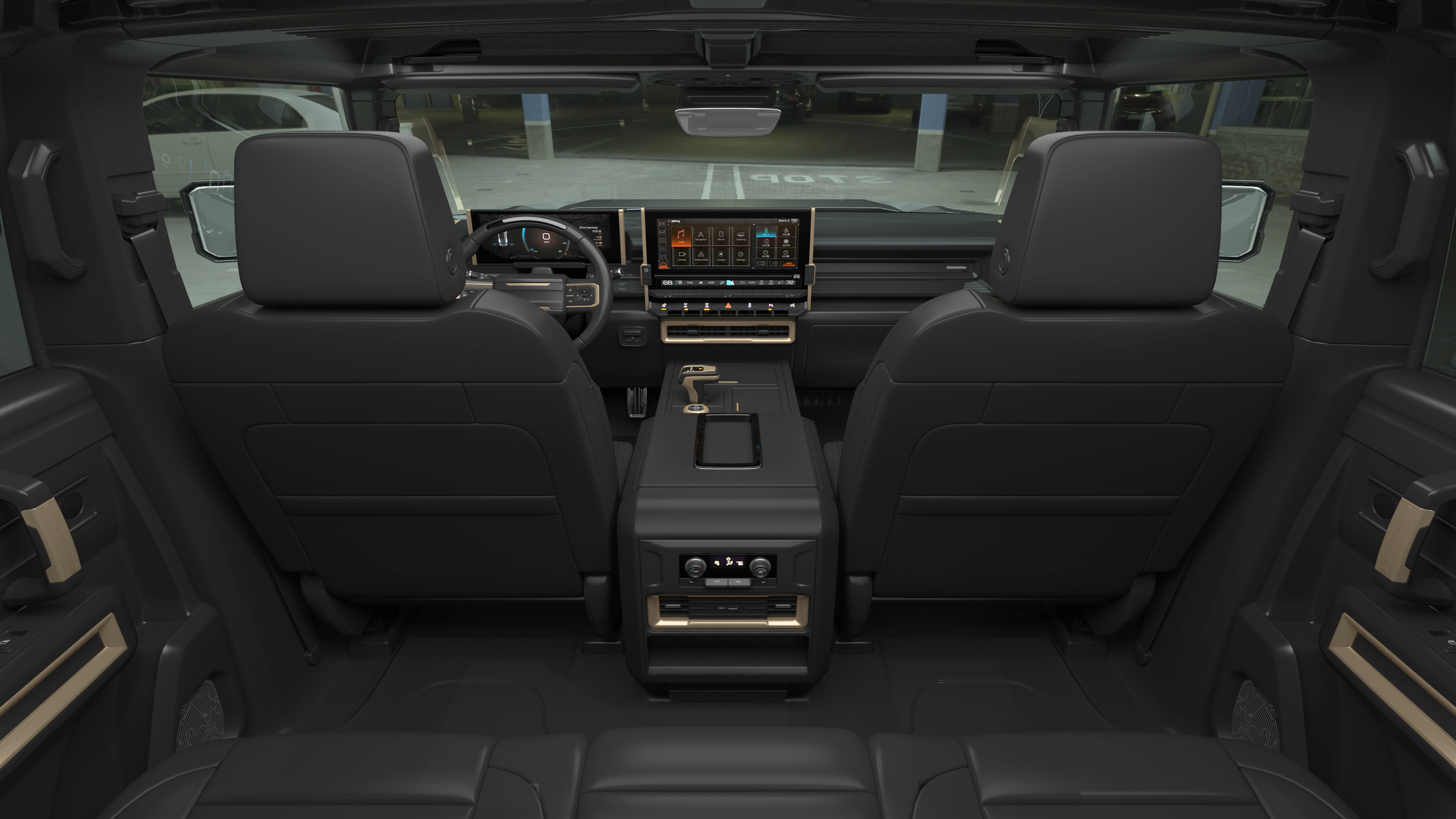 3D model Luxury Electric Pickup Truck Gray Rigged