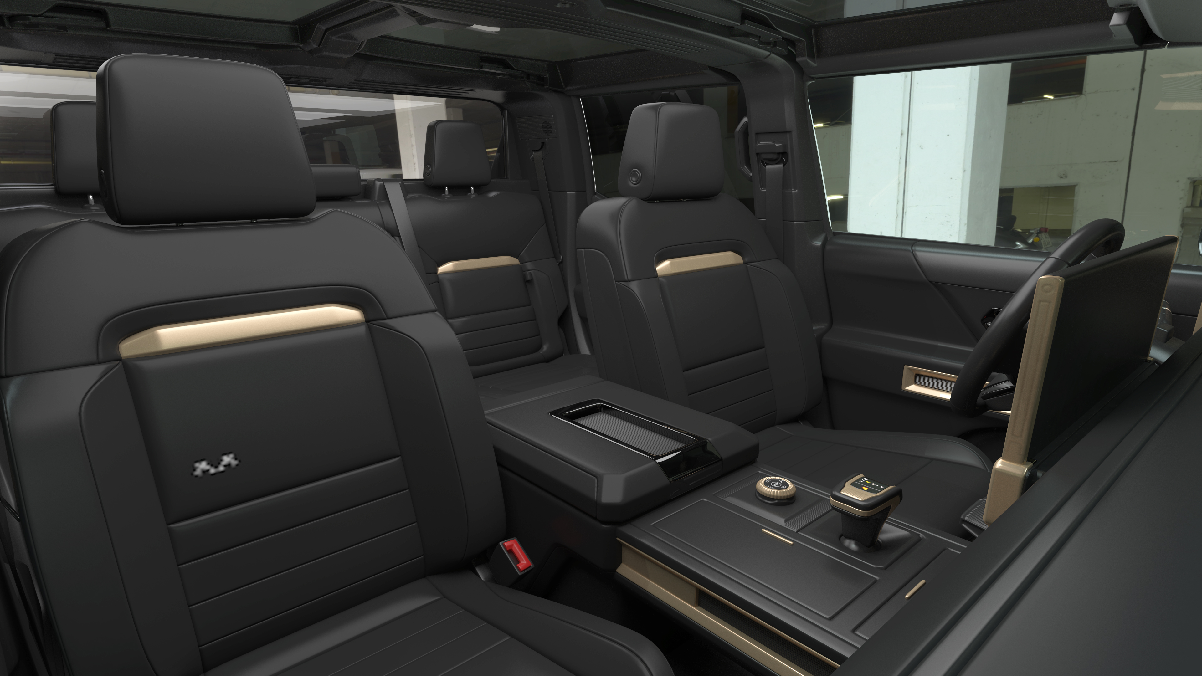 3D model Luxury Electric Pickup Truck Gray Rigged