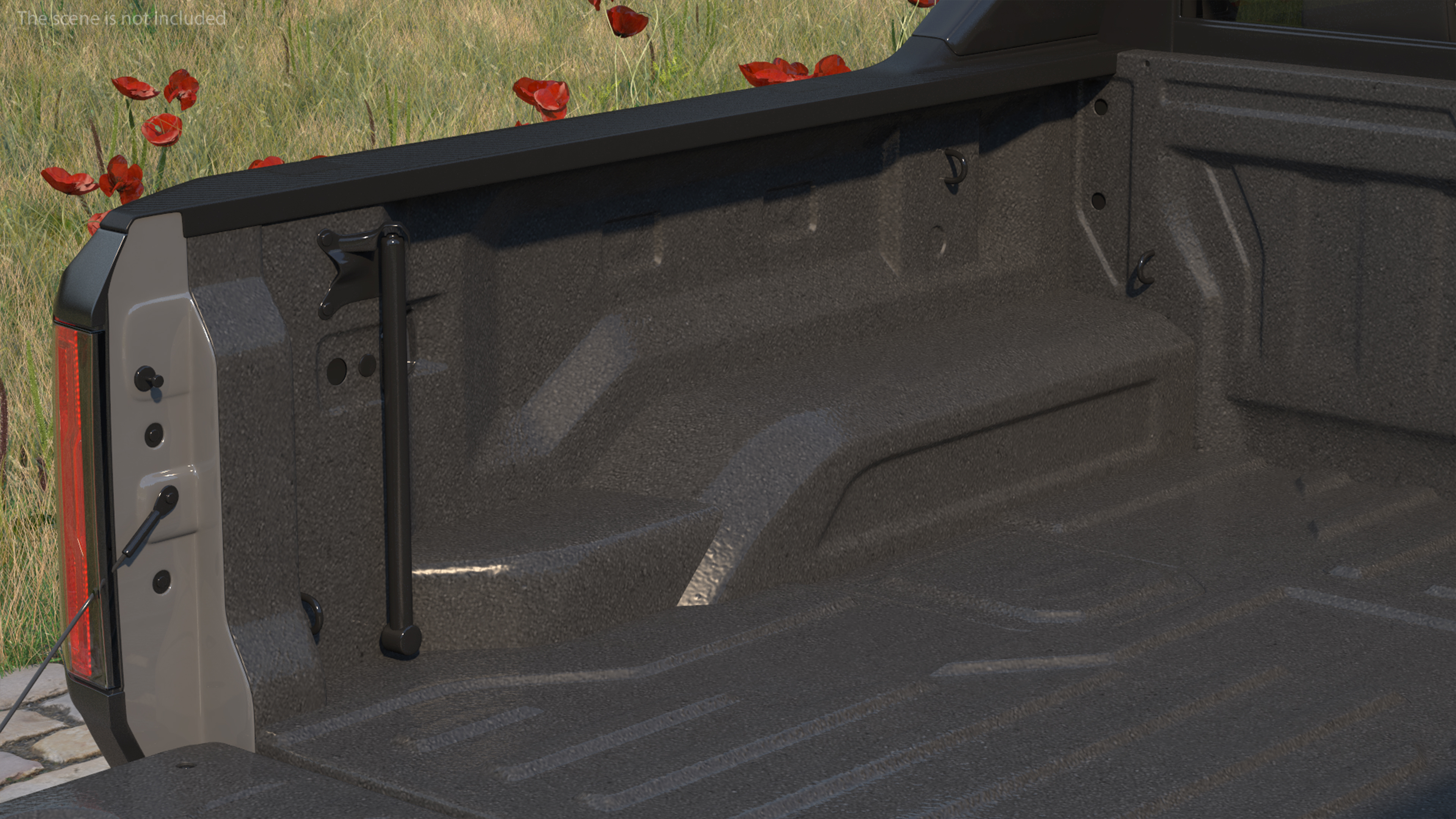 3D model Luxury Electric Pickup Truck Gray Rigged