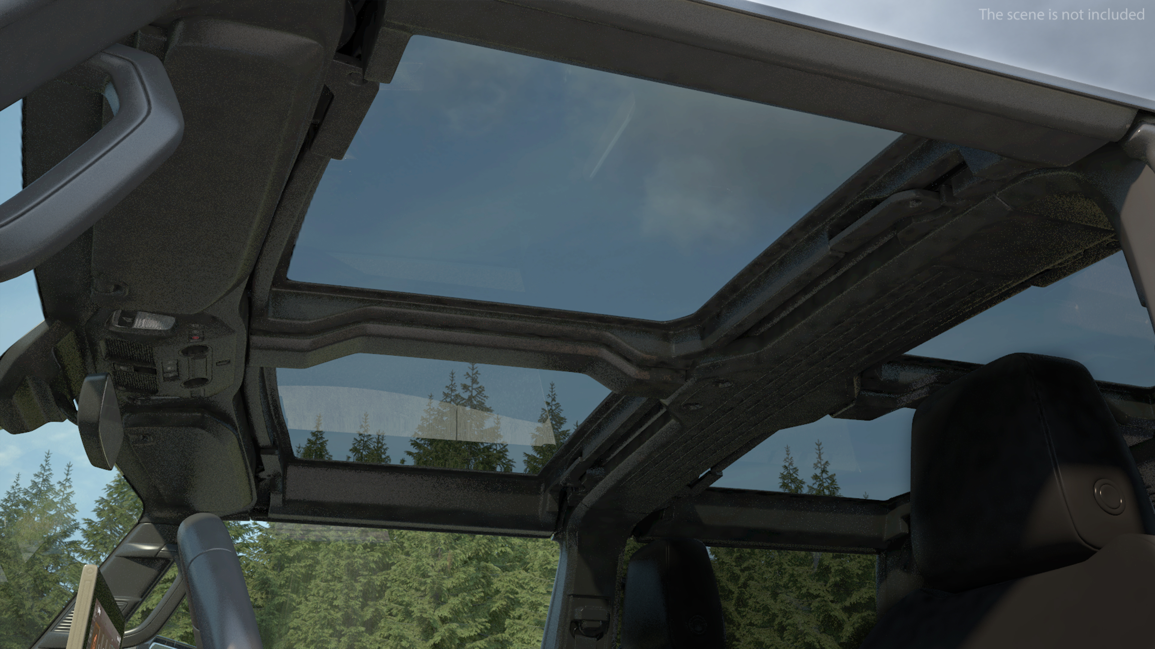 3D model Luxury Electric Pickup Truck Gray Rigged