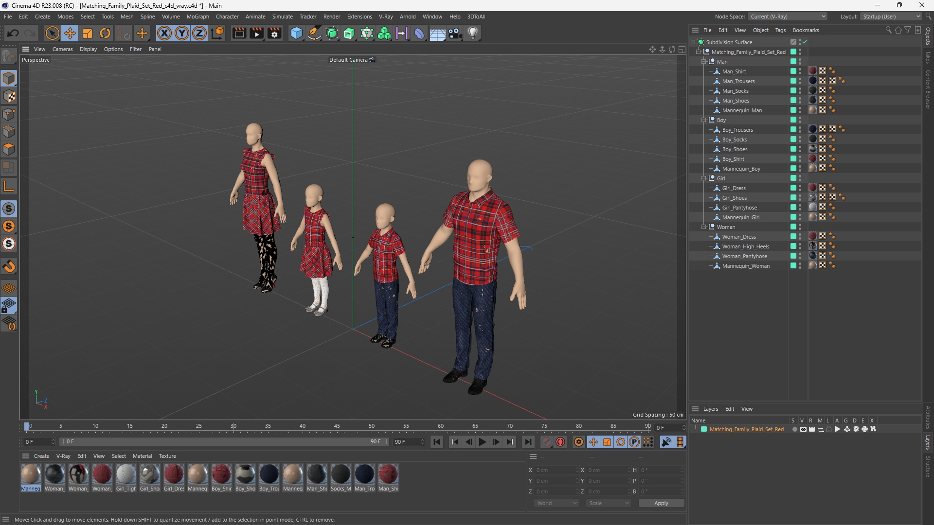 Matching Family Plaid Set Red - view 12