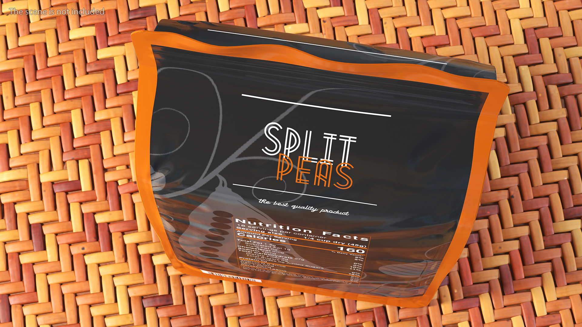 3D Split Peas Package model