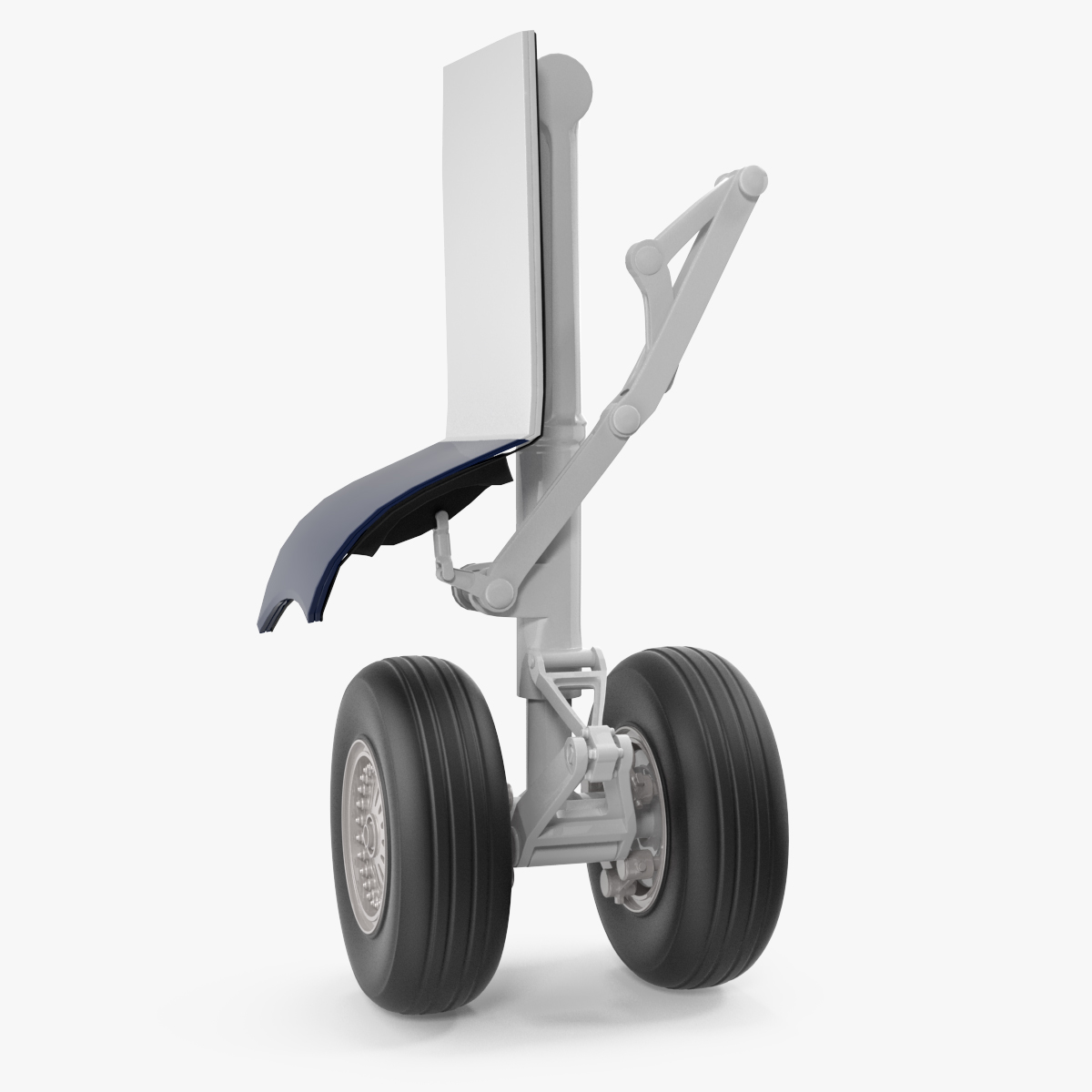 Aircraft Jet Landing Gear 3D Model, view 3
