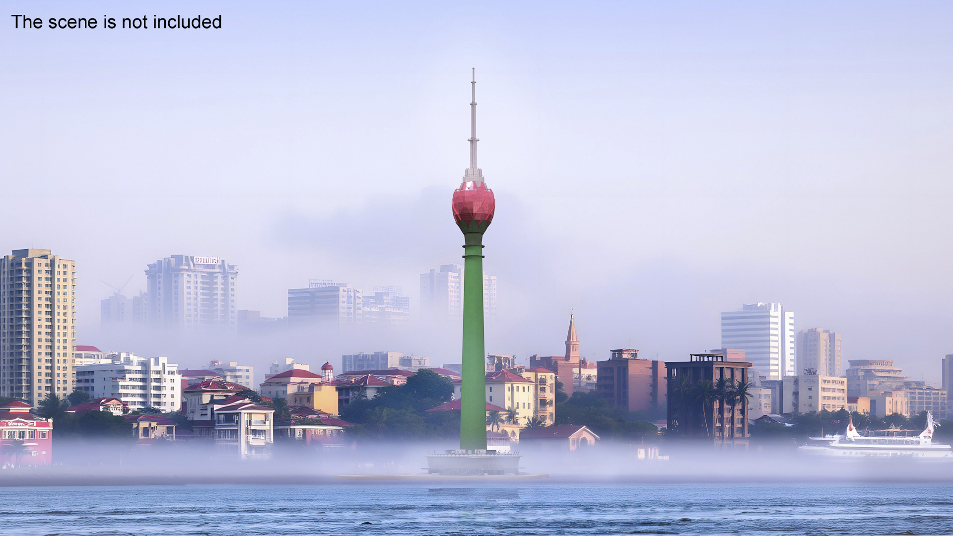 Colombo Lotus Tower 3D model