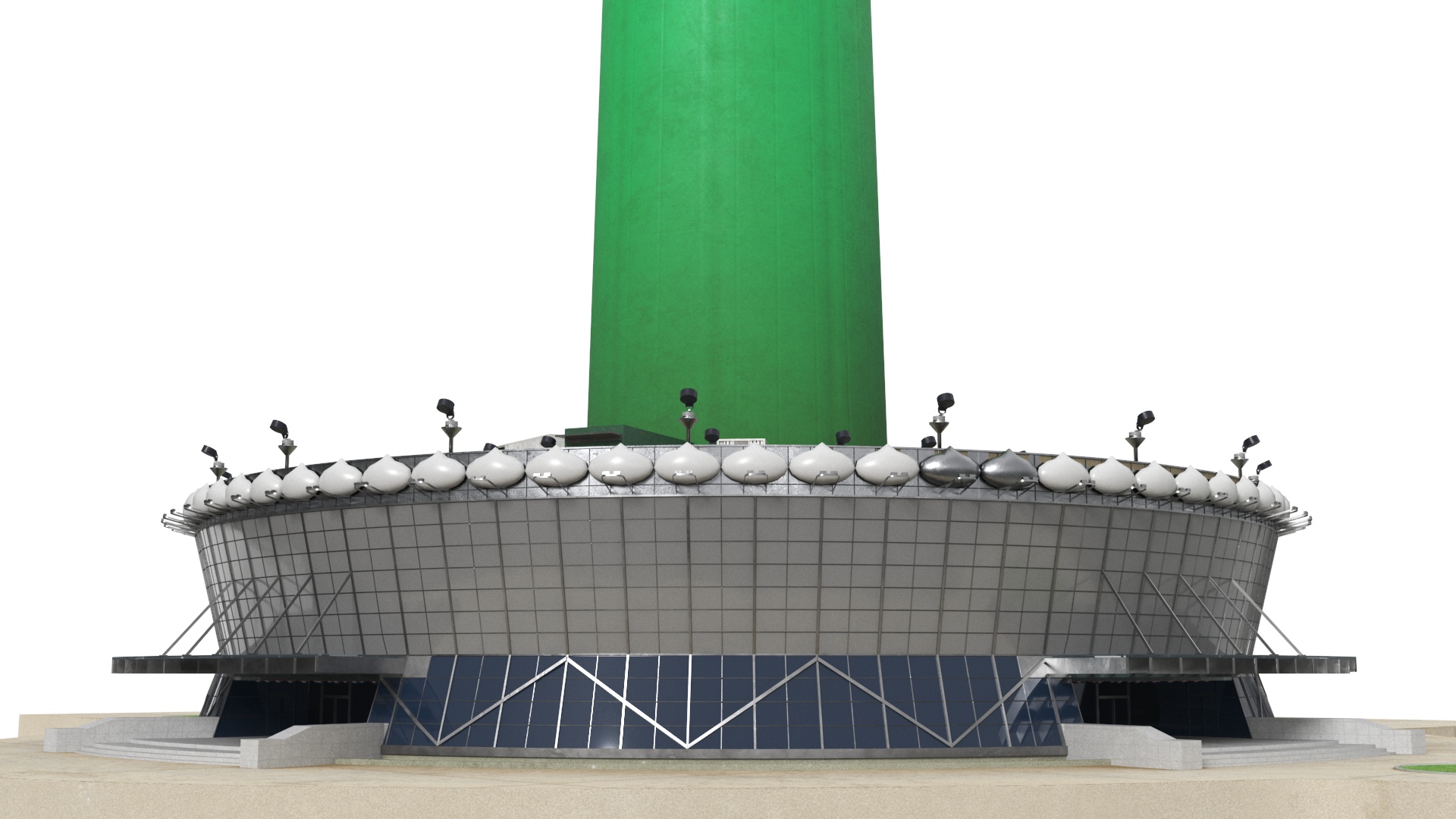 Colombo Lotus Tower 3D model