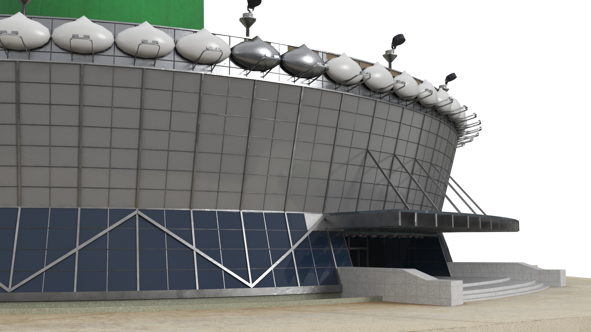 Colombo Lotus Tower 3D model