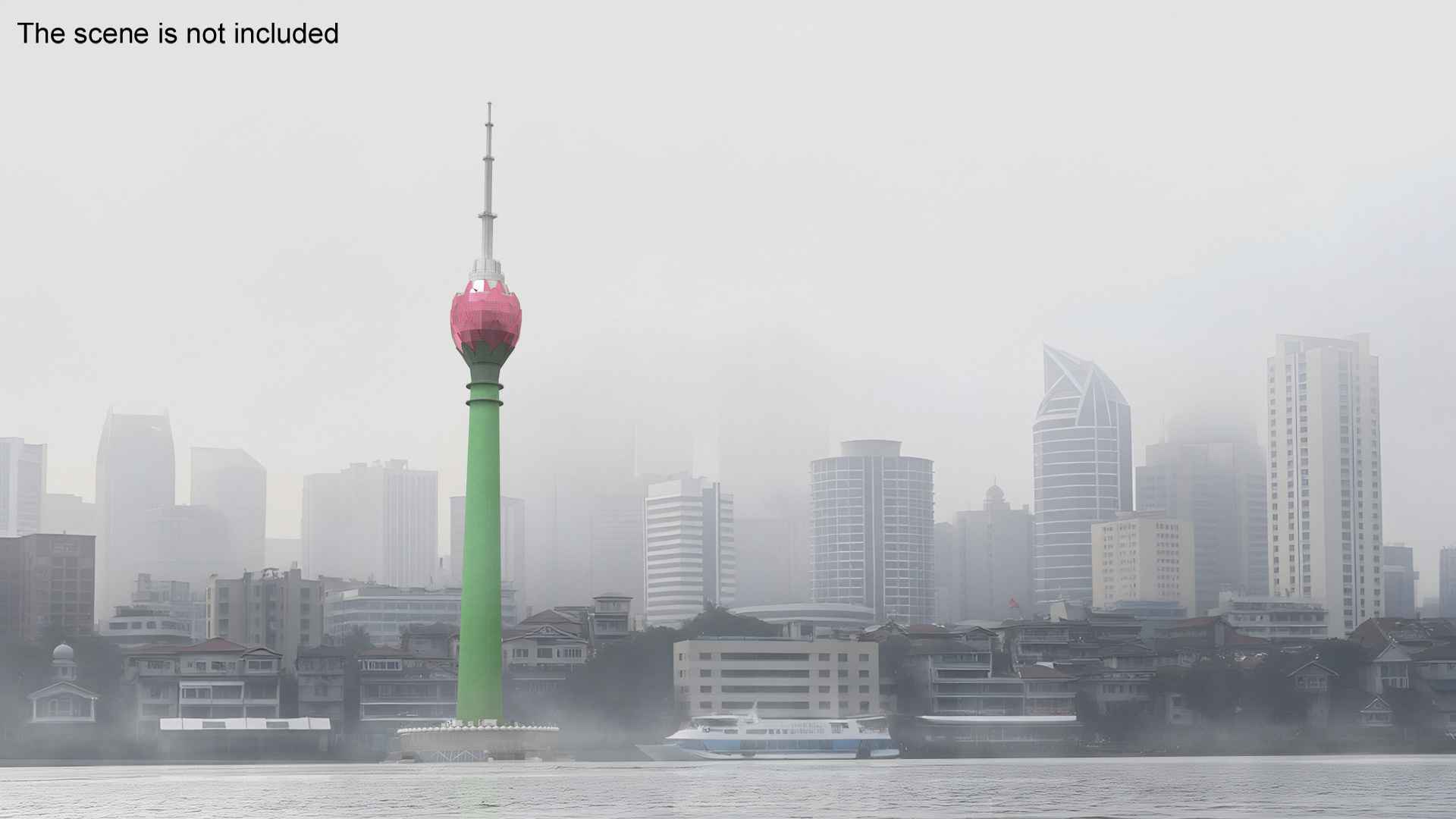 Colombo Lotus Tower 3D model