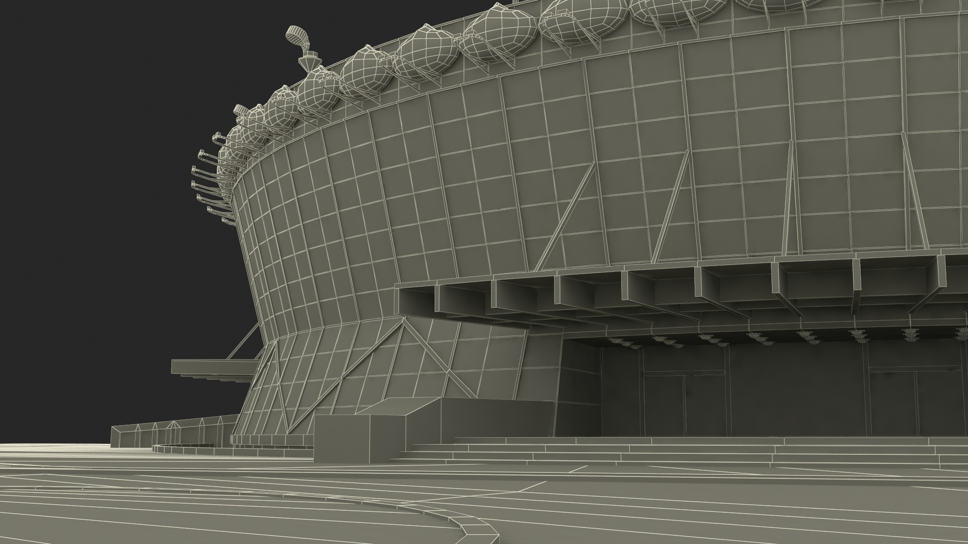 Colombo Lotus Tower 3D model