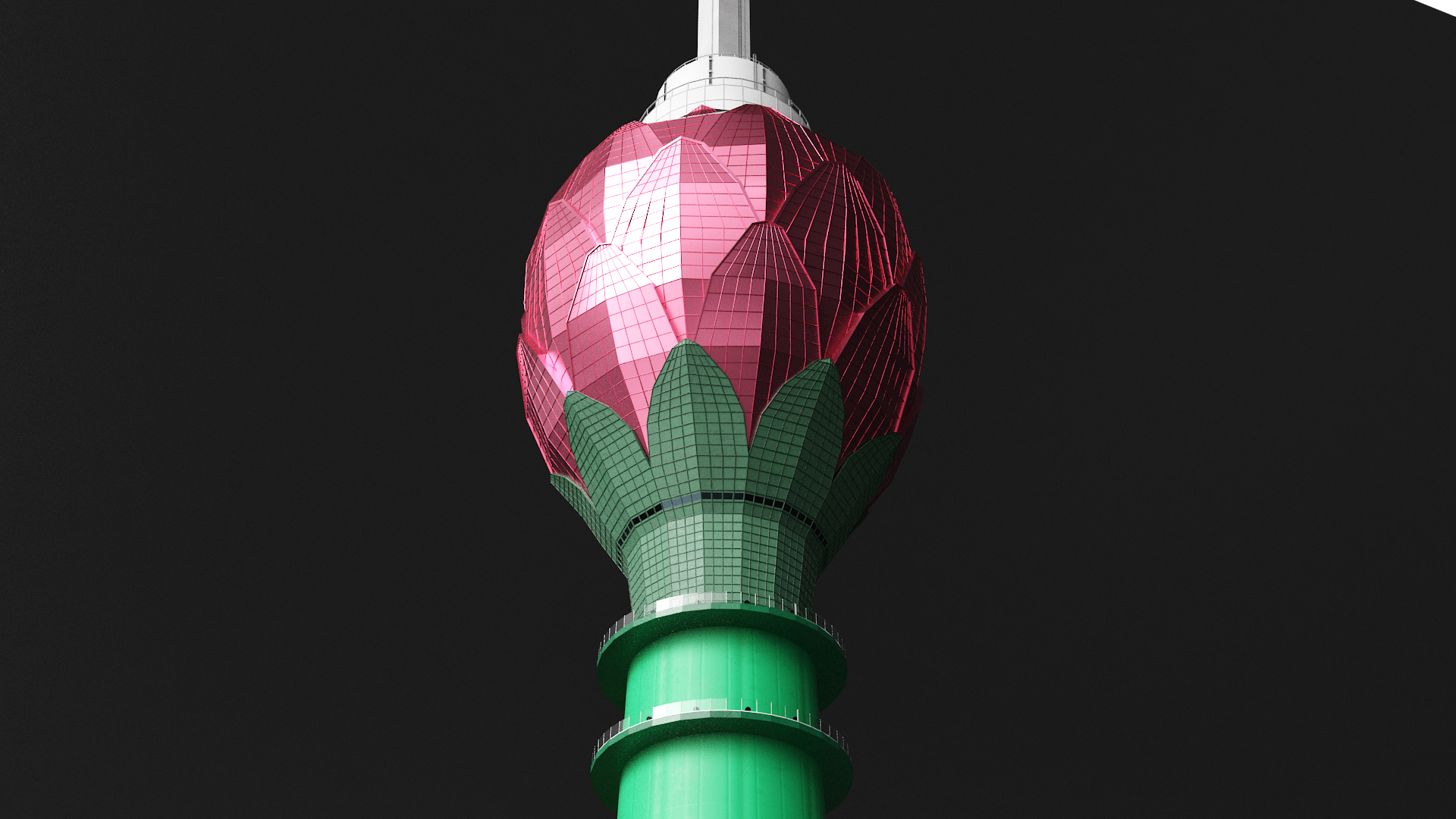 Colombo Lotus Tower 3D model