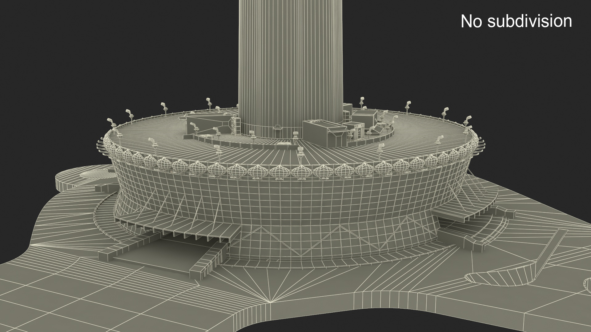 Colombo Lotus Tower 3D model