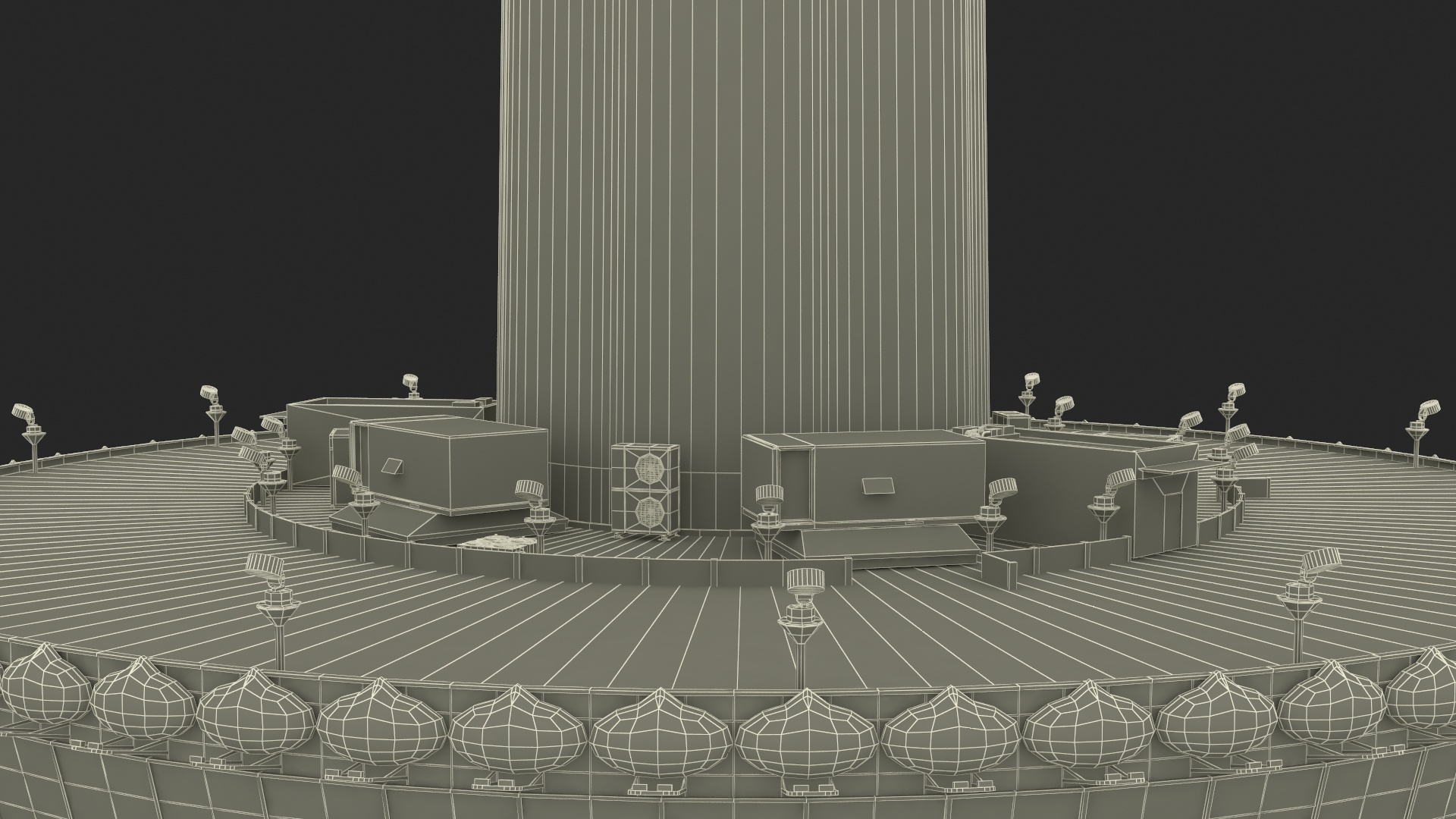 Colombo Lotus Tower 3D model