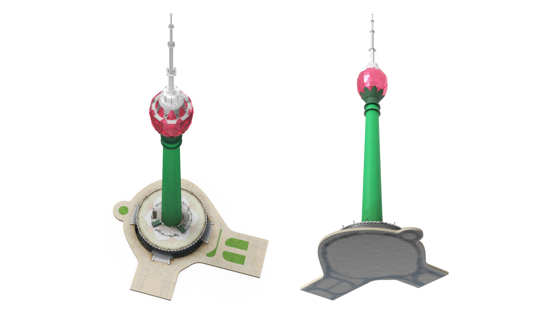 Colombo Lotus Tower 3D model
