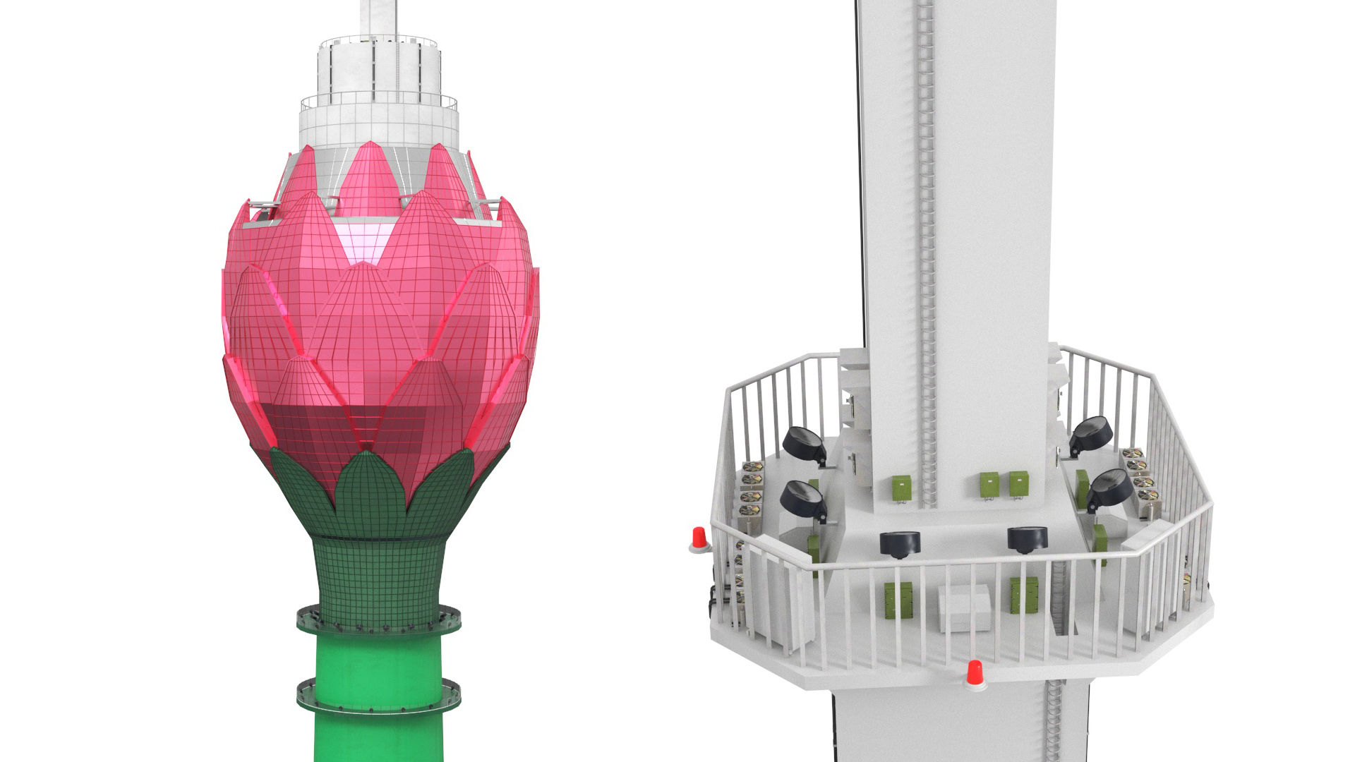 Colombo Lotus Tower 3D model