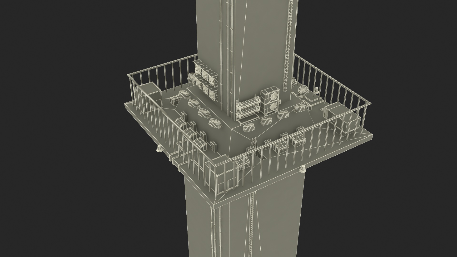 Colombo Lotus Tower 3D model
