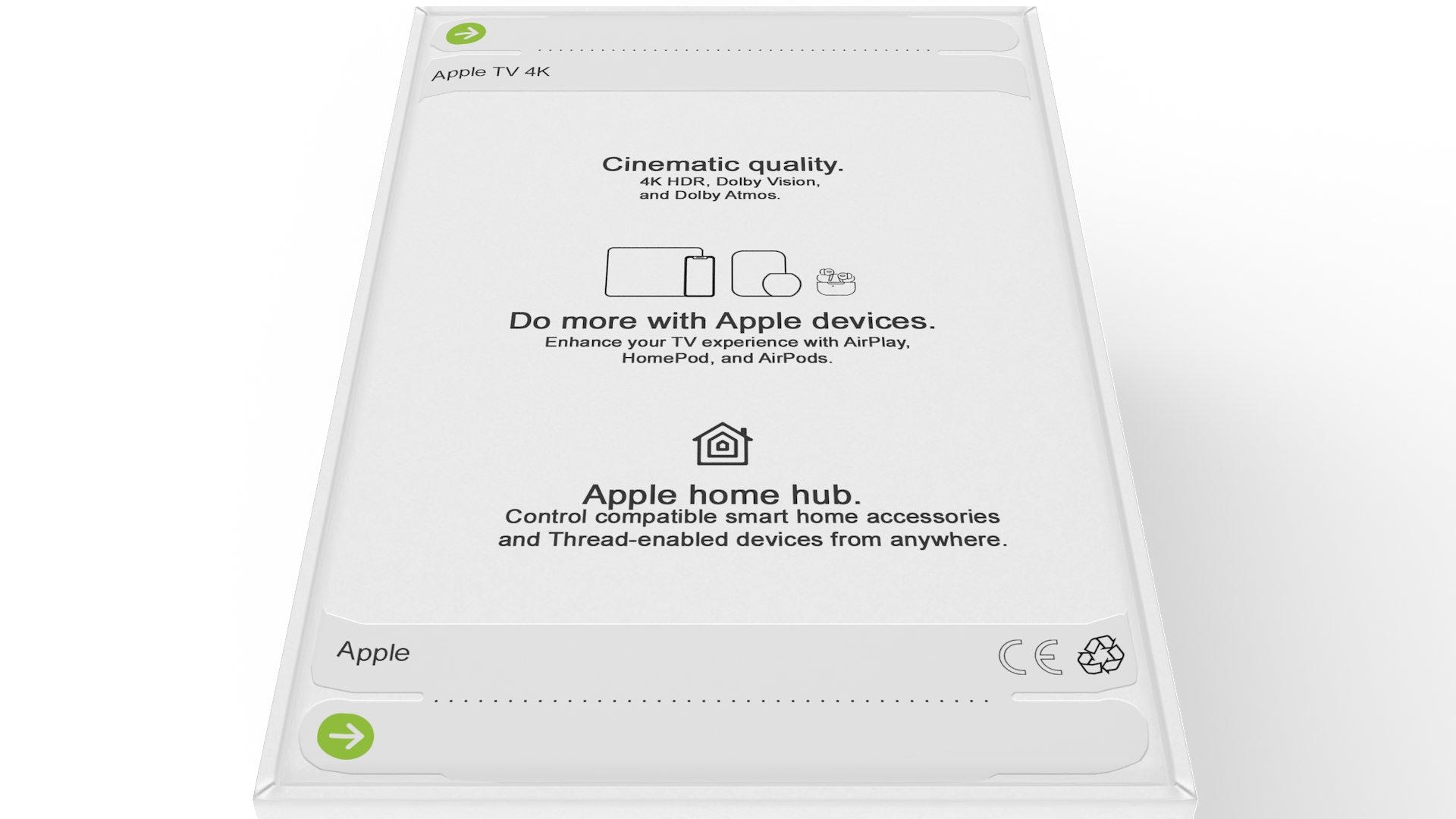 3D model Apple TV 4K Packaging Box