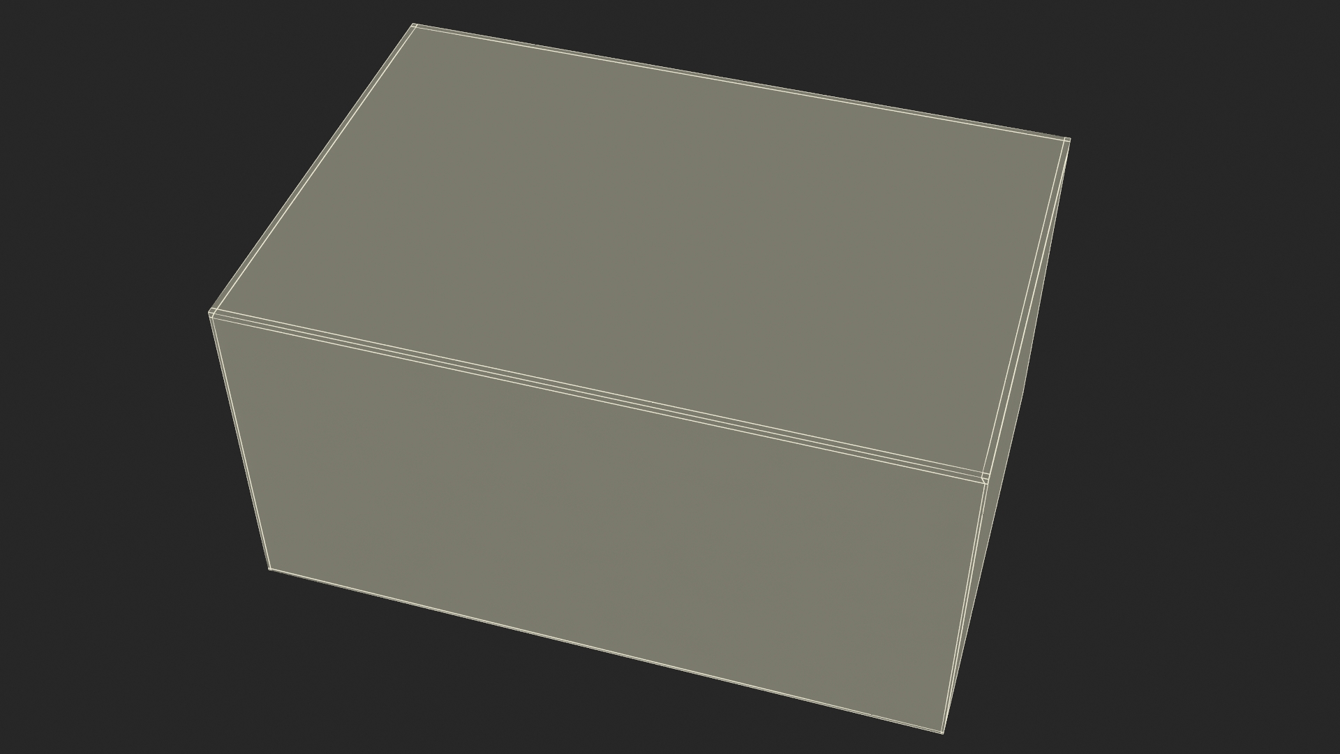 3D model Apple TV 4K Packaging Box