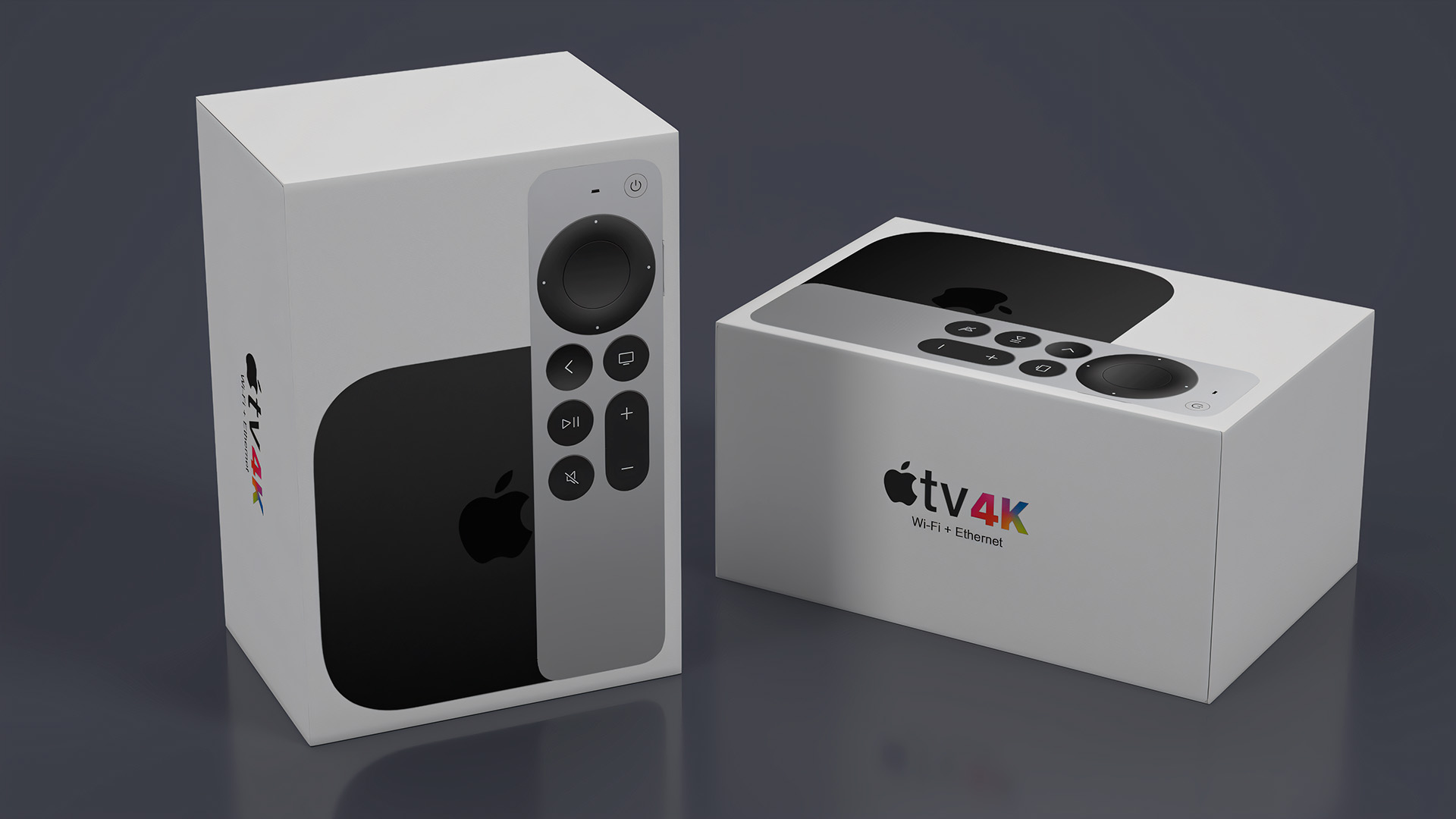3D model Apple TV 4K Packaging Box